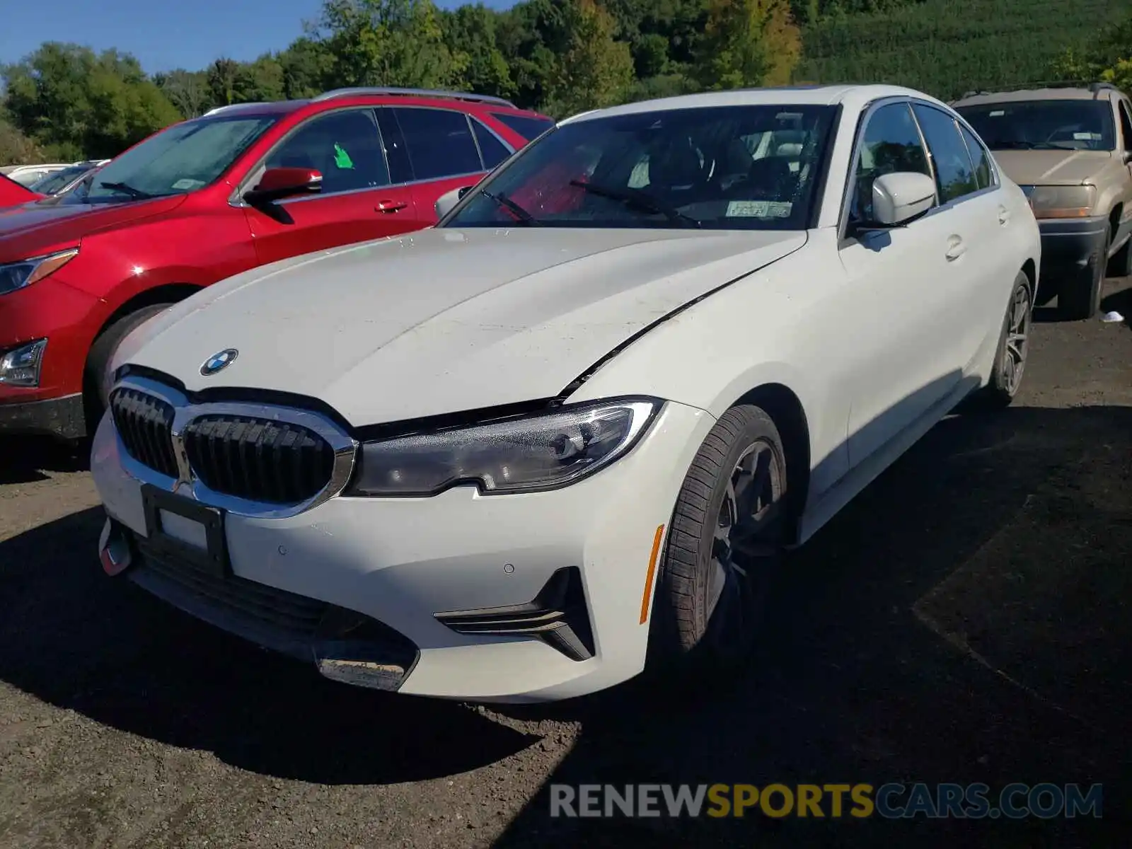 2 Photograph of a damaged car 3MW5R7J0XM8C02243 BMW 3 SERIES 2021