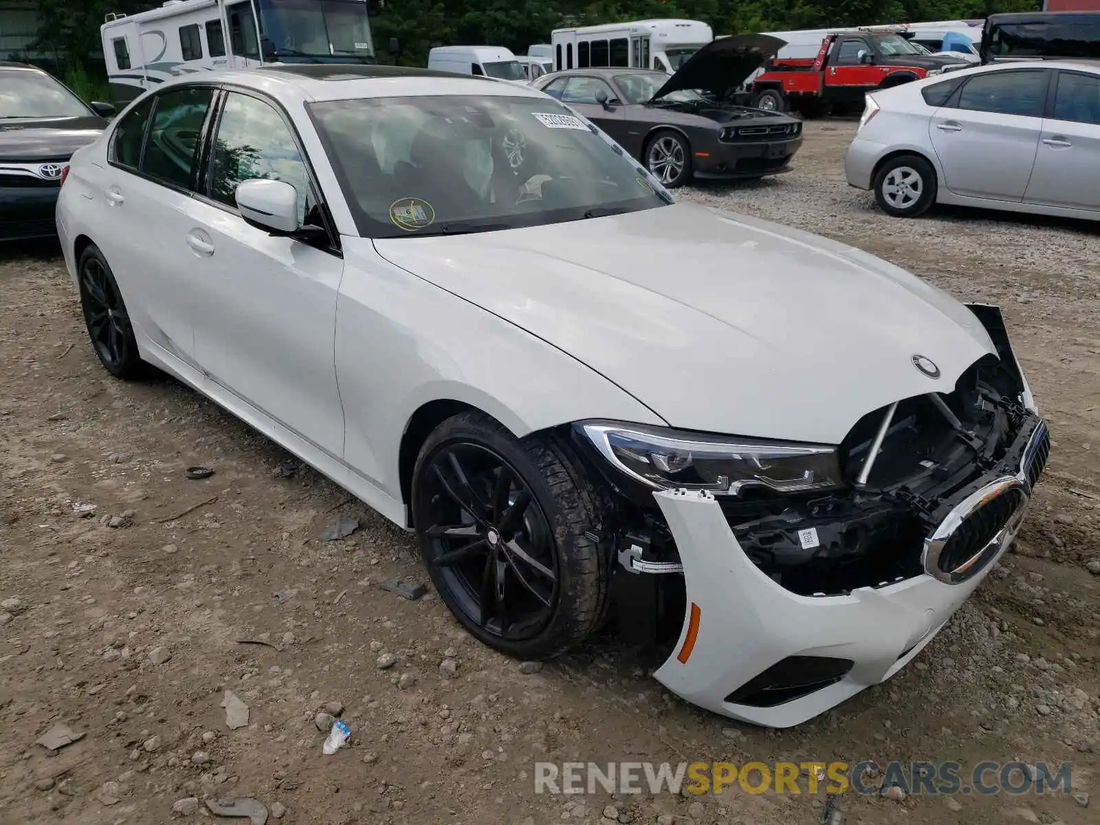 1 Photograph of a damaged car 3MW5R7J0XM8C04834 BMW 3 SERIES 2021