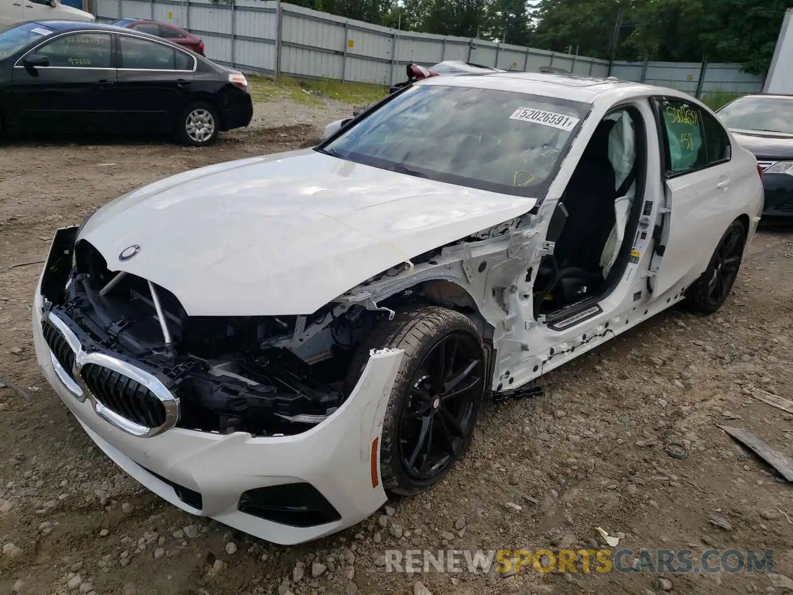 2 Photograph of a damaged car 3MW5R7J0XM8C04834 BMW 3 SERIES 2021