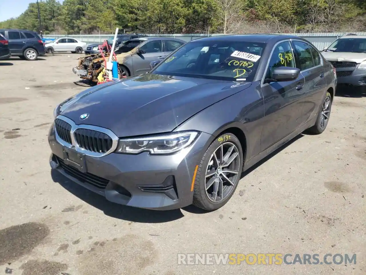 2 Photograph of a damaged car 3MW5R7J0XM8C07815 BMW 3 SERIES 2021