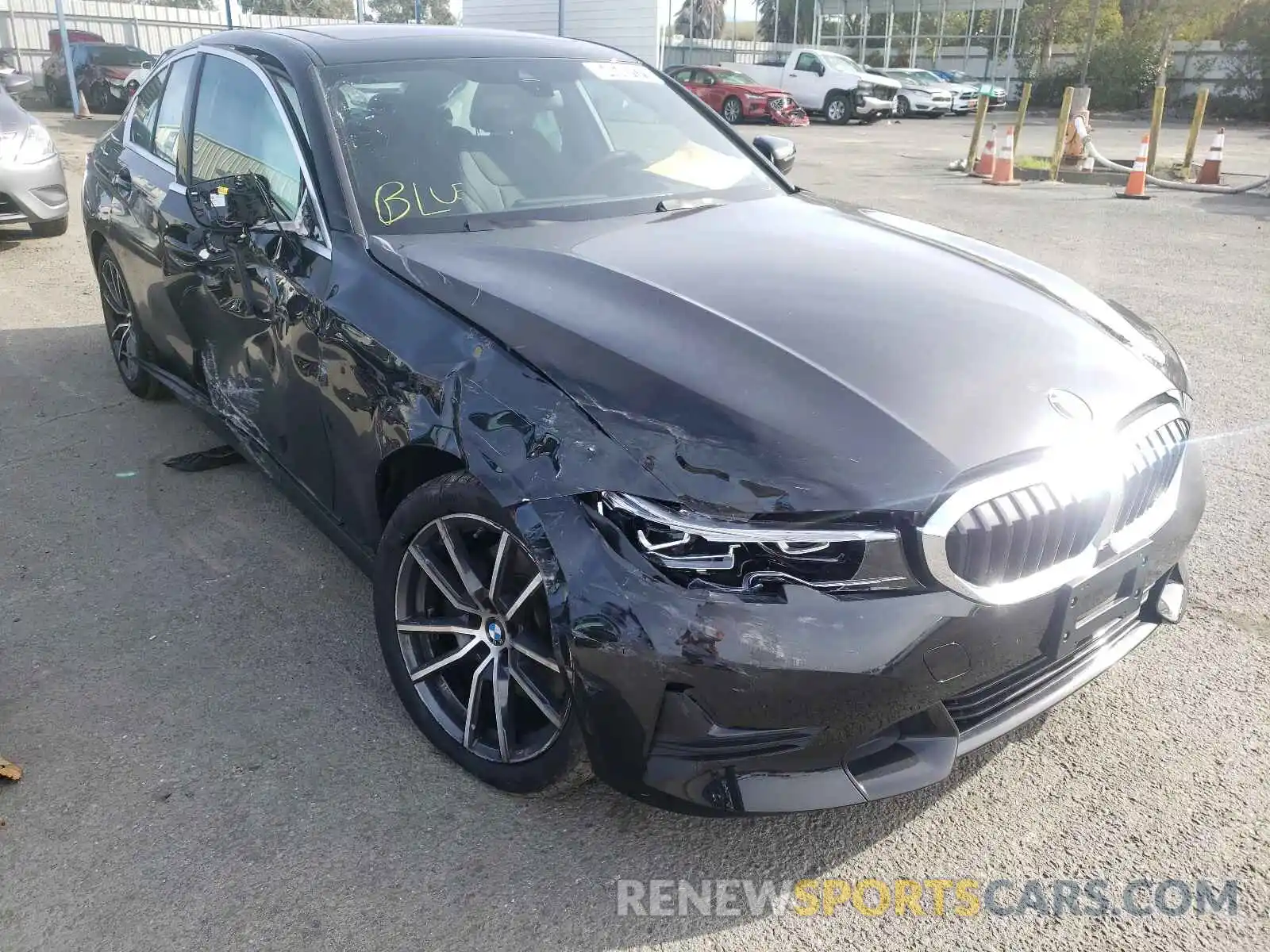 1 Photograph of a damaged car 3MW5R7J0XM8C17941 BMW 3 SERIES 2021