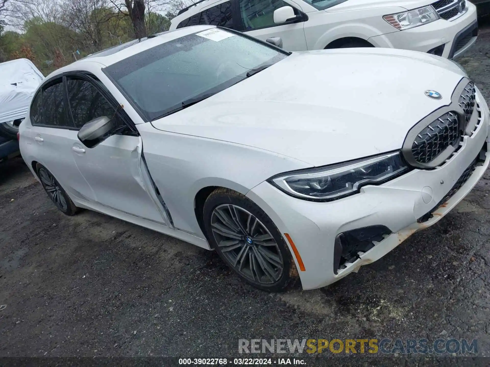 1 Photograph of a damaged car 3MW5U7J00M8B55903 BMW 3 SERIES 2021