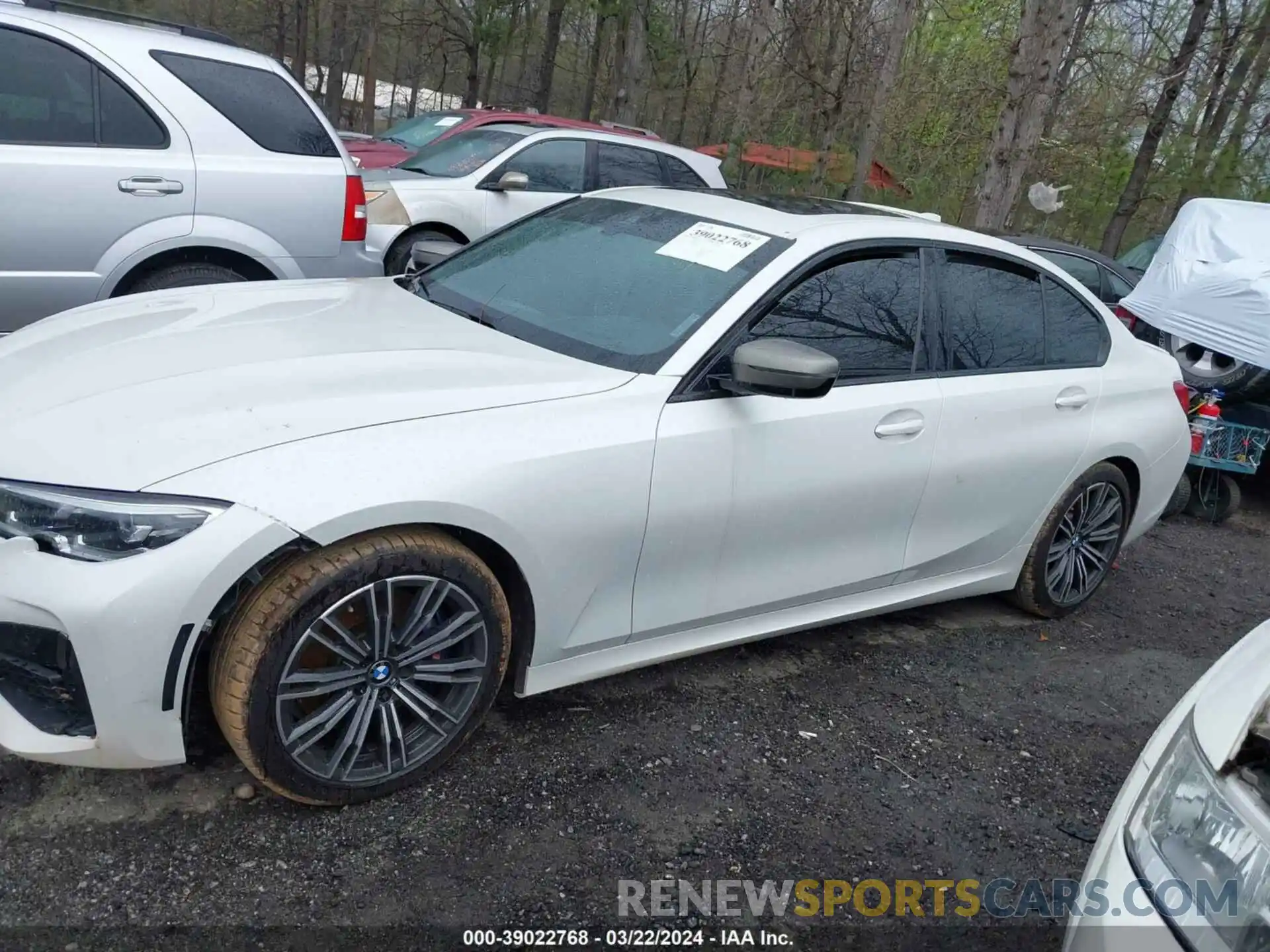 14 Photograph of a damaged car 3MW5U7J00M8B55903 BMW 3 SERIES 2021