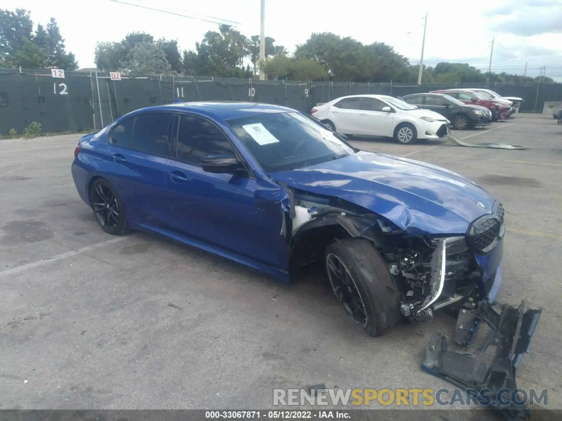 1 Photograph of a damaged car 3MW5U7J00M8B81370 BMW 3 SERIES 2021