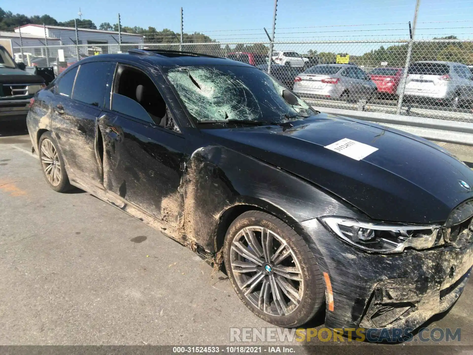 6 Photograph of a damaged car 3MW5U7J01M8B49172 BMW 3 SERIES 2021