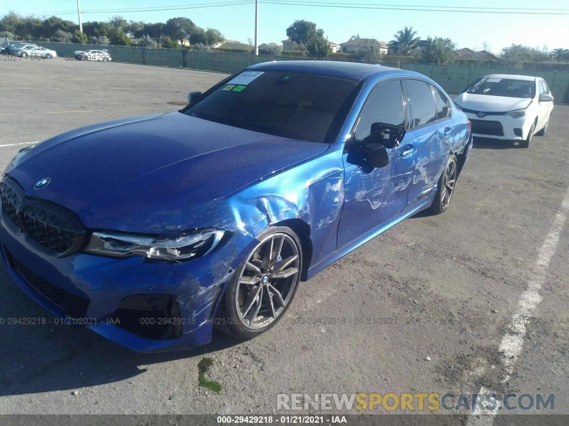 6 Photograph of a damaged car 3MW5U7J01M8B70118 BMW 3 SERIES 2021