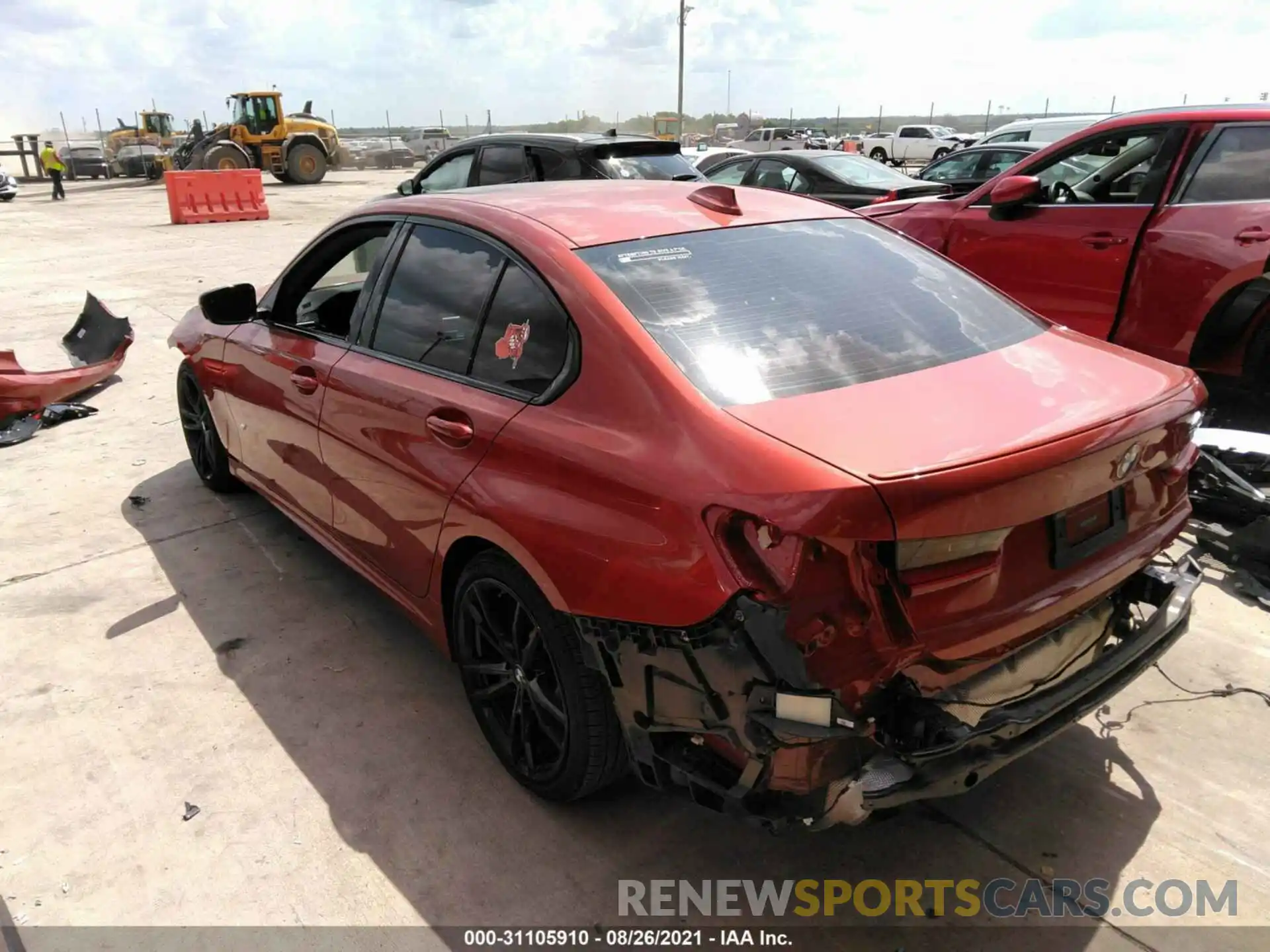 3 Photograph of a damaged car 3MW5U7J02M8B64411 BMW 3 SERIES 2021