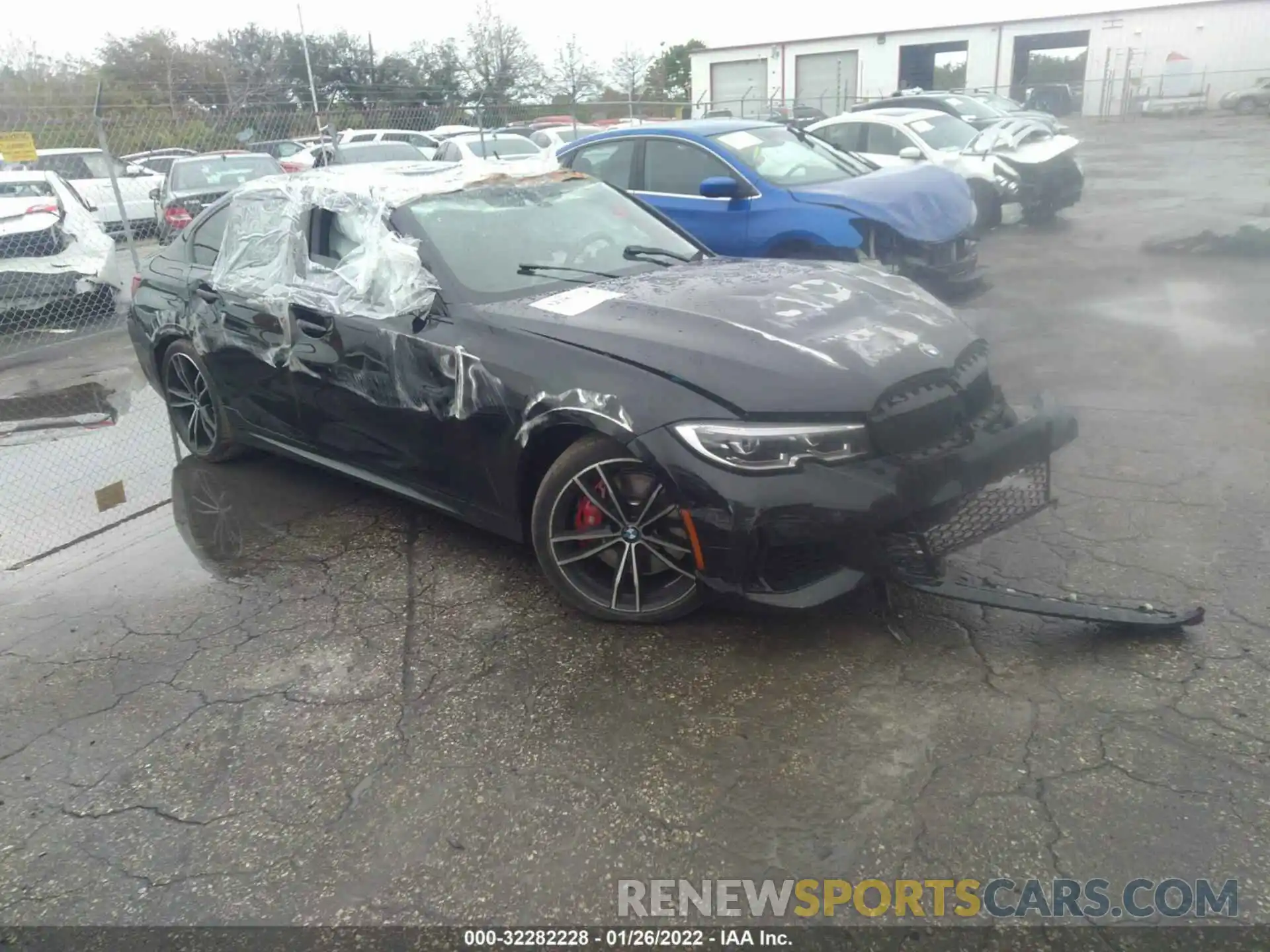 1 Photograph of a damaged car 3MW5U7J03M8B75465 BMW 3 SERIES 2021