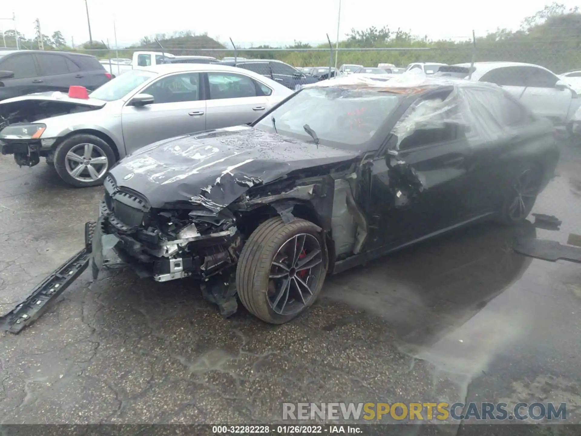 2 Photograph of a damaged car 3MW5U7J03M8B75465 BMW 3 SERIES 2021