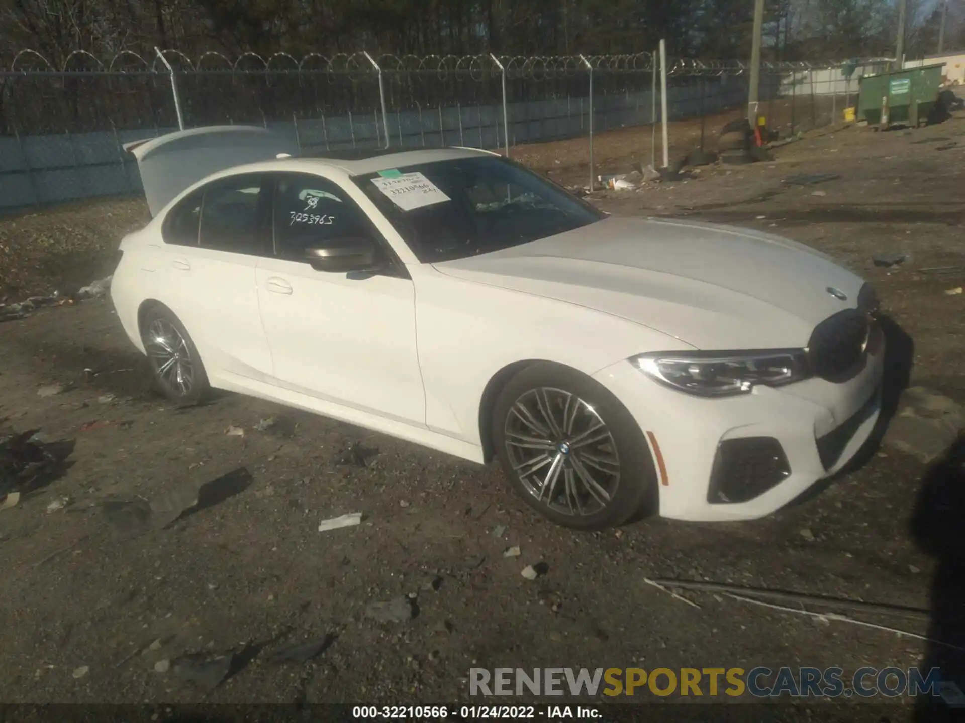 1 Photograph of a damaged car 3MW5U7J03M8B97885 BMW 3 SERIES 2021