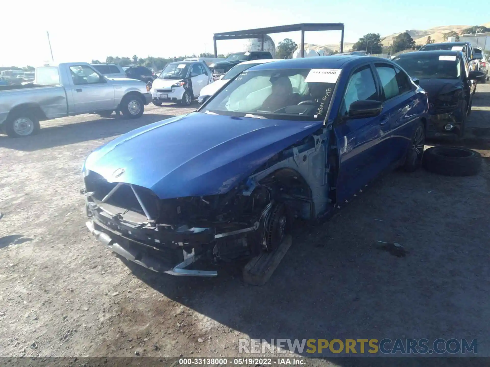 6 Photograph of a damaged car 3MW5U7J05M8B53886 BMW 3 SERIES 2021