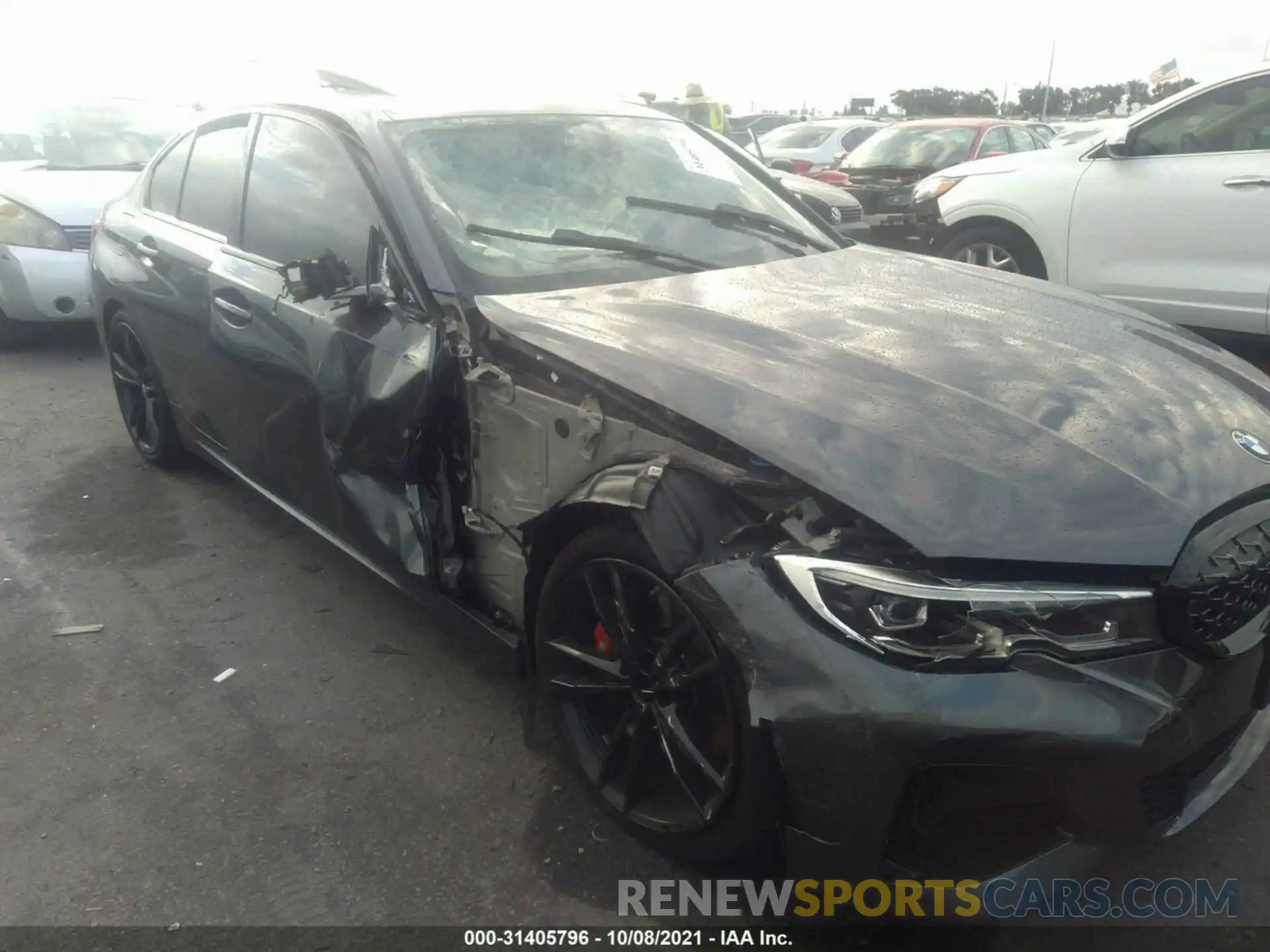 6 Photograph of a damaged car 3MW5U7J07M8B53002 BMW 3 SERIES 2021