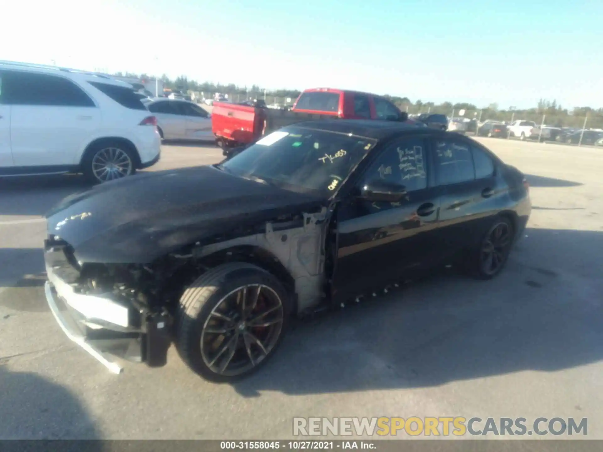 2 Photograph of a damaged car 3MW5U7J08M8B63070 BMW 3 SERIES 2021