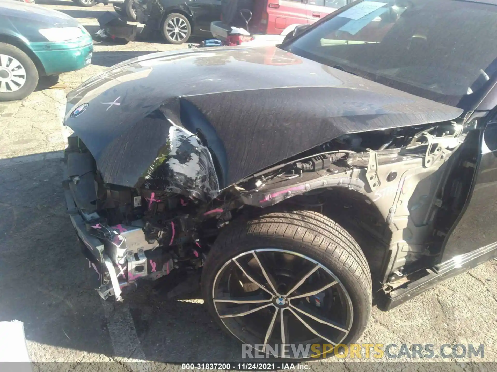 6 Photograph of a damaged car 3MW5U7J09M8B55673 BMW 3 SERIES 2021