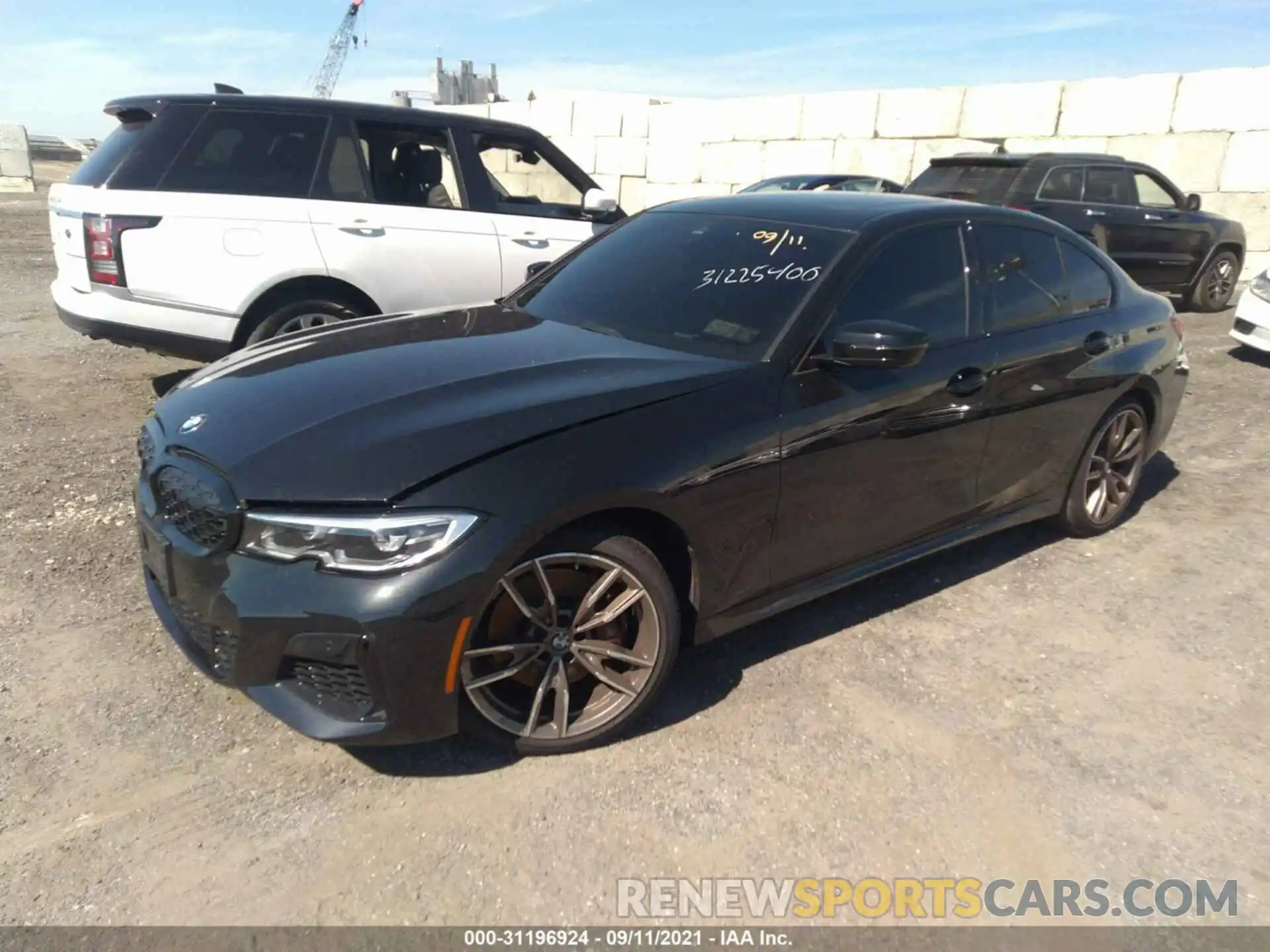 2 Photograph of a damaged car 3MW5U9J00M8B90565 BMW 3 SERIES 2021