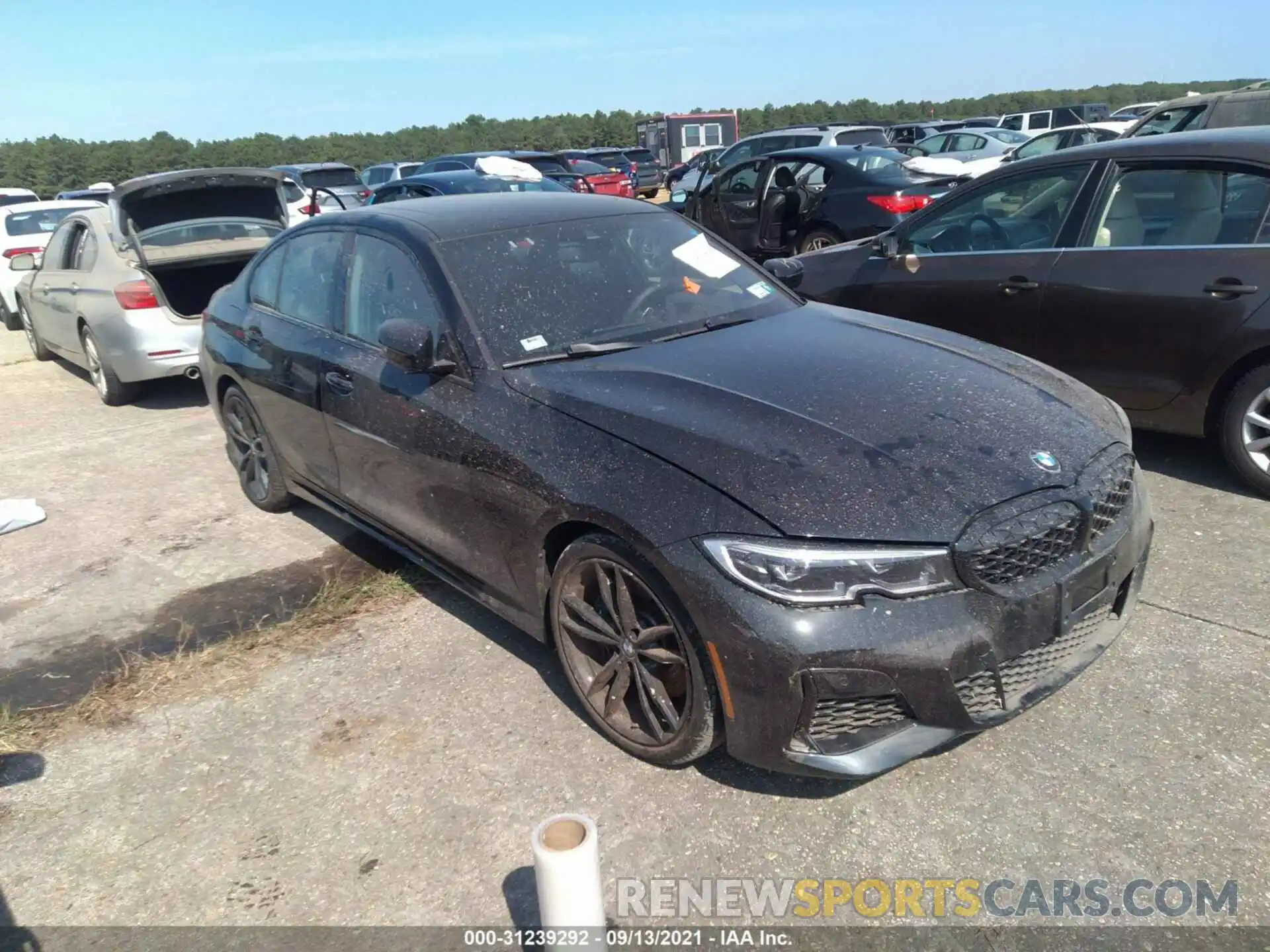 1 Photograph of a damaged car 3MW5U9J01M8B56814 BMW 3 SERIES 2021