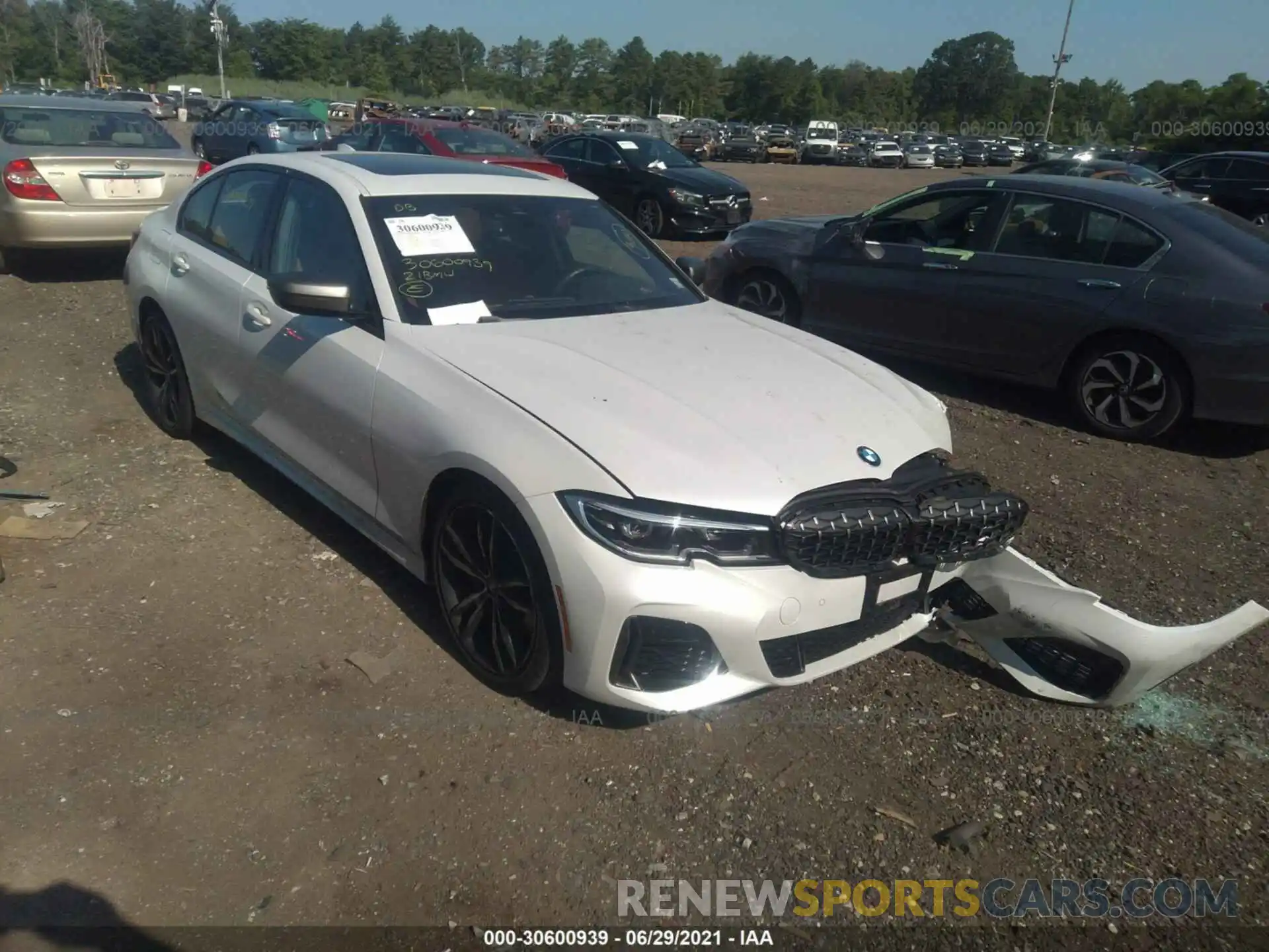 1 Photograph of a damaged car 3MW5U9J02M8B54084 BMW 3 SERIES 2021