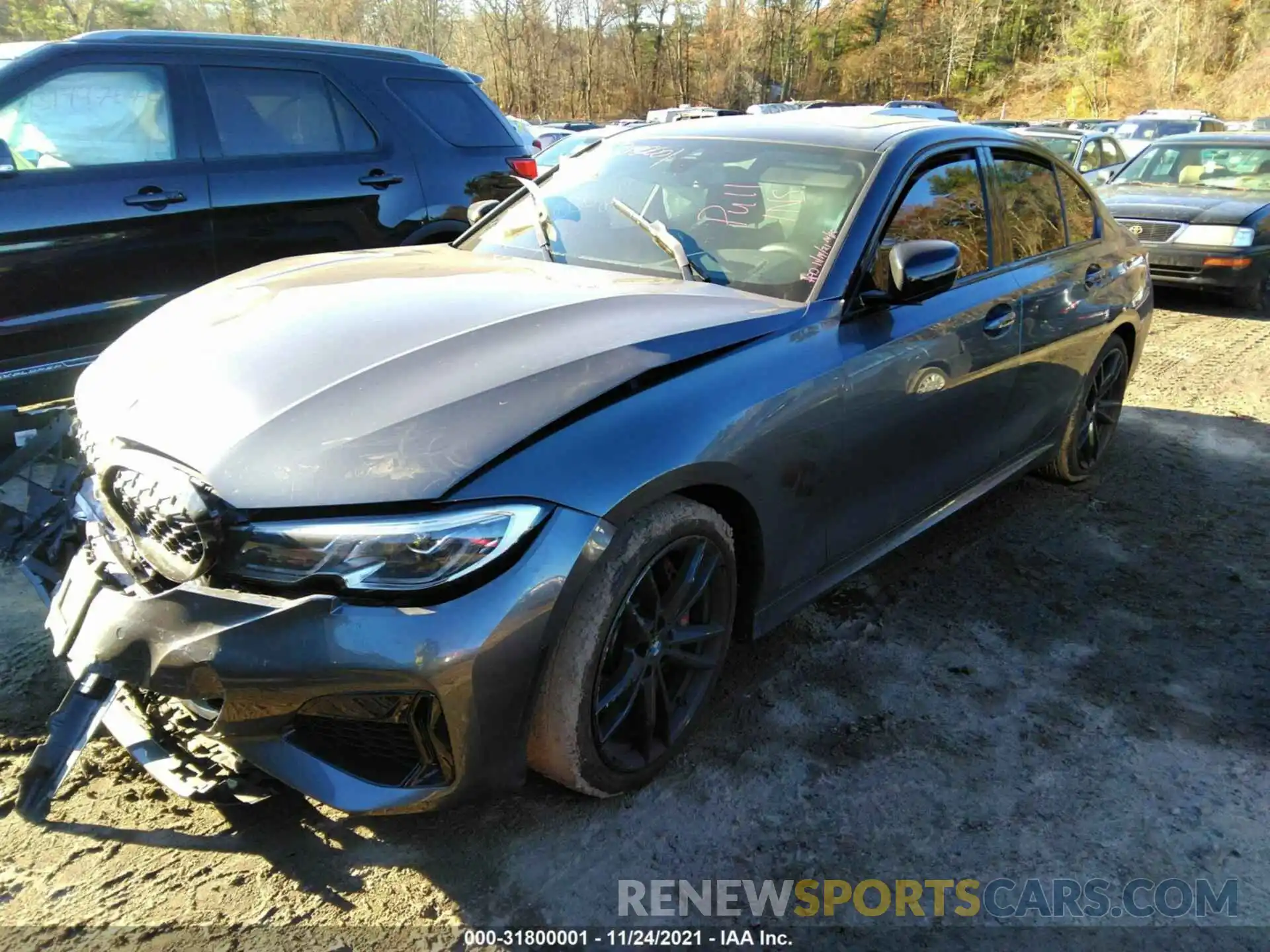 2 Photograph of a damaged car 3MW5U9J02M8B61620 BMW 3 SERIES 2021