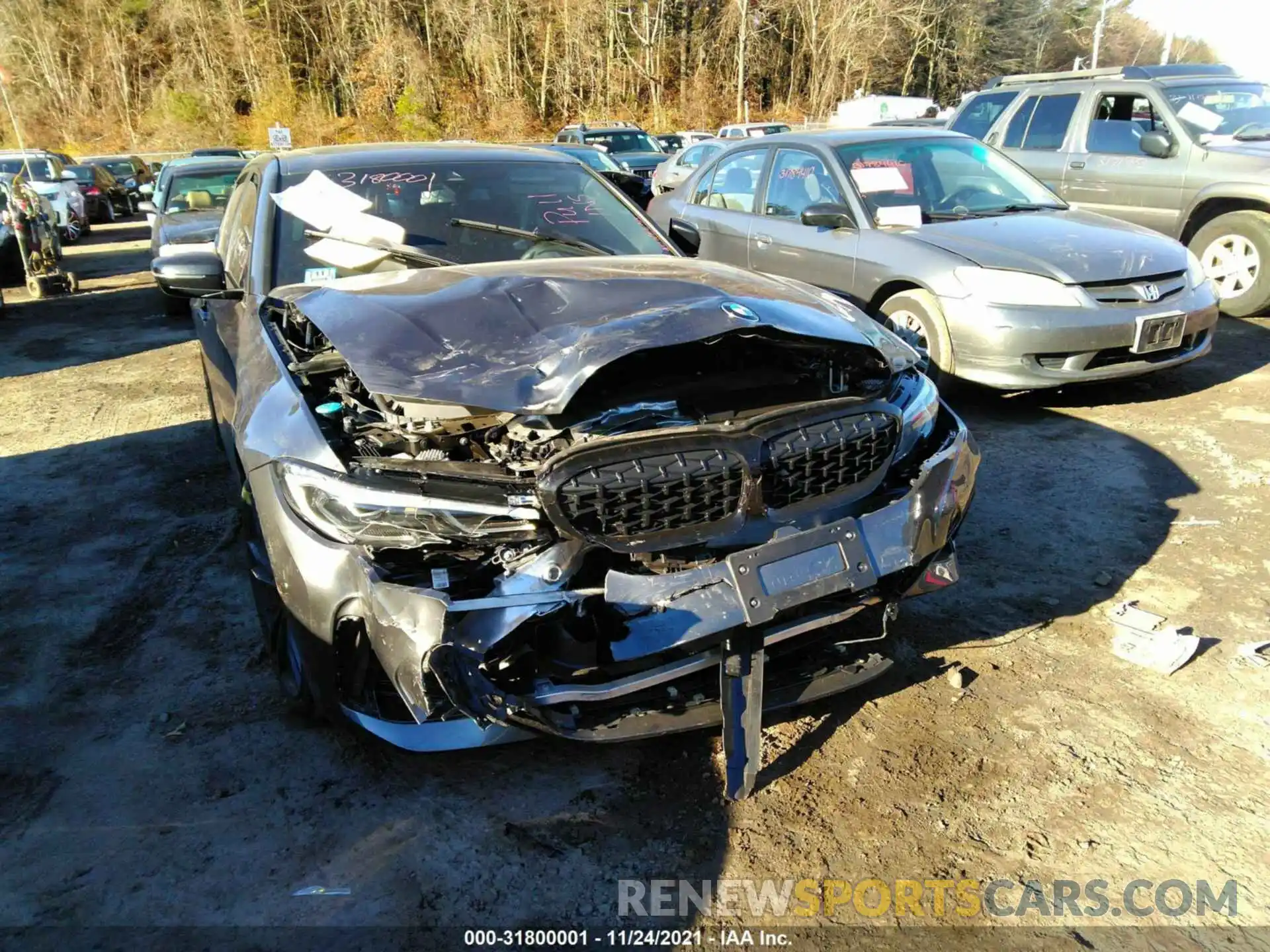 6 Photograph of a damaged car 3MW5U9J02M8B61620 BMW 3 SERIES 2021