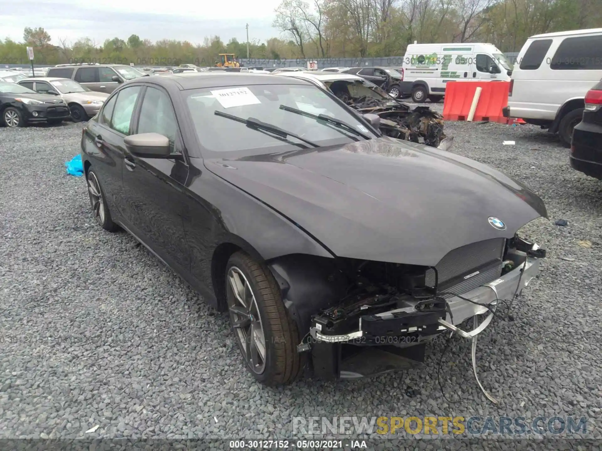 1 Photograph of a damaged car 3MW5U9J02M8B64601 BMW 3 SERIES 2021