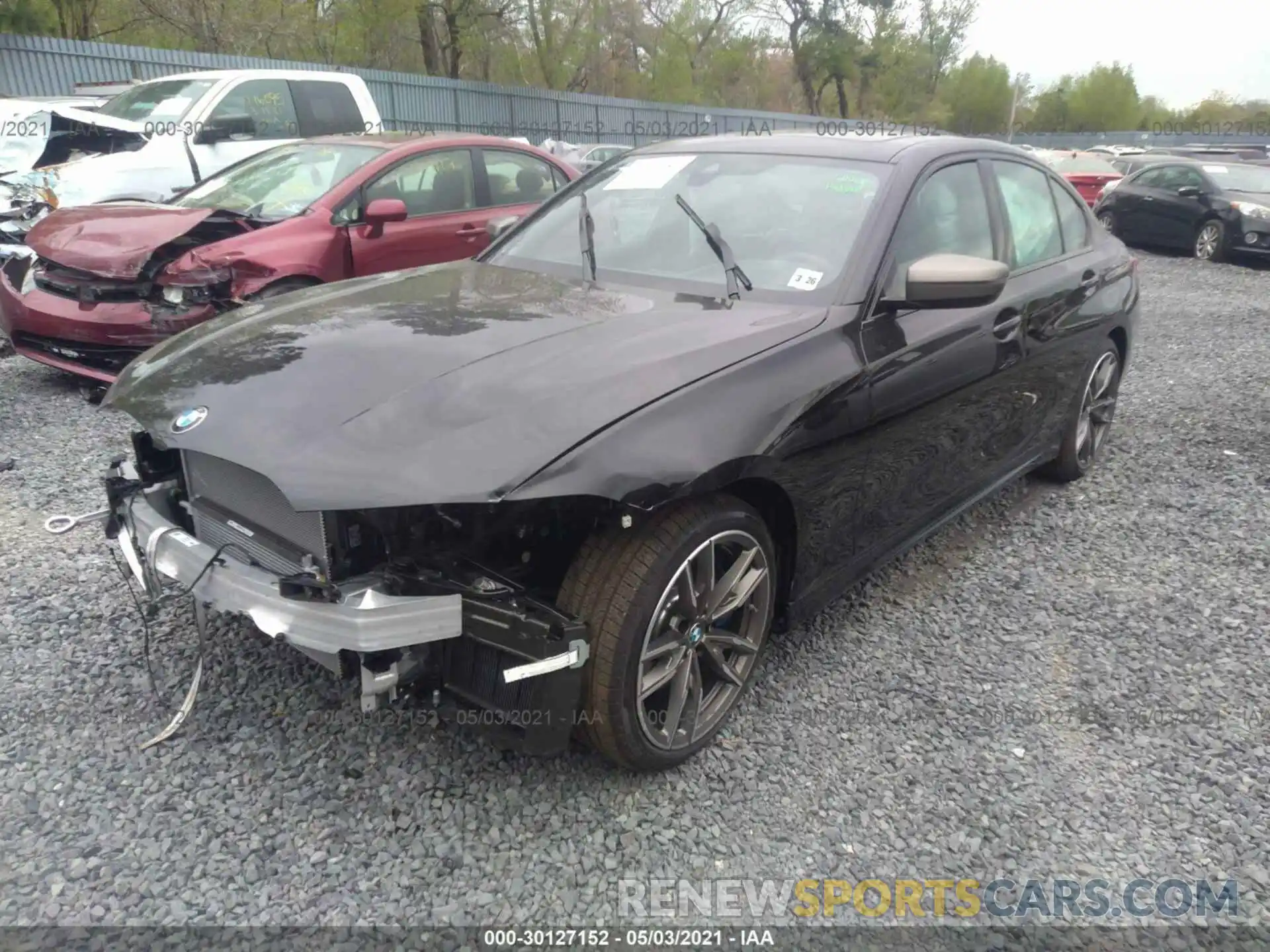 2 Photograph of a damaged car 3MW5U9J02M8B64601 BMW 3 SERIES 2021