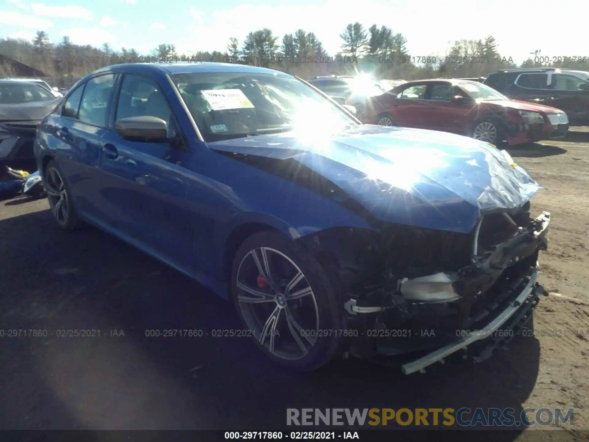 1 Photograph of a damaged car 3MW5U9J04M8B50831 BMW 3 SERIES 2021