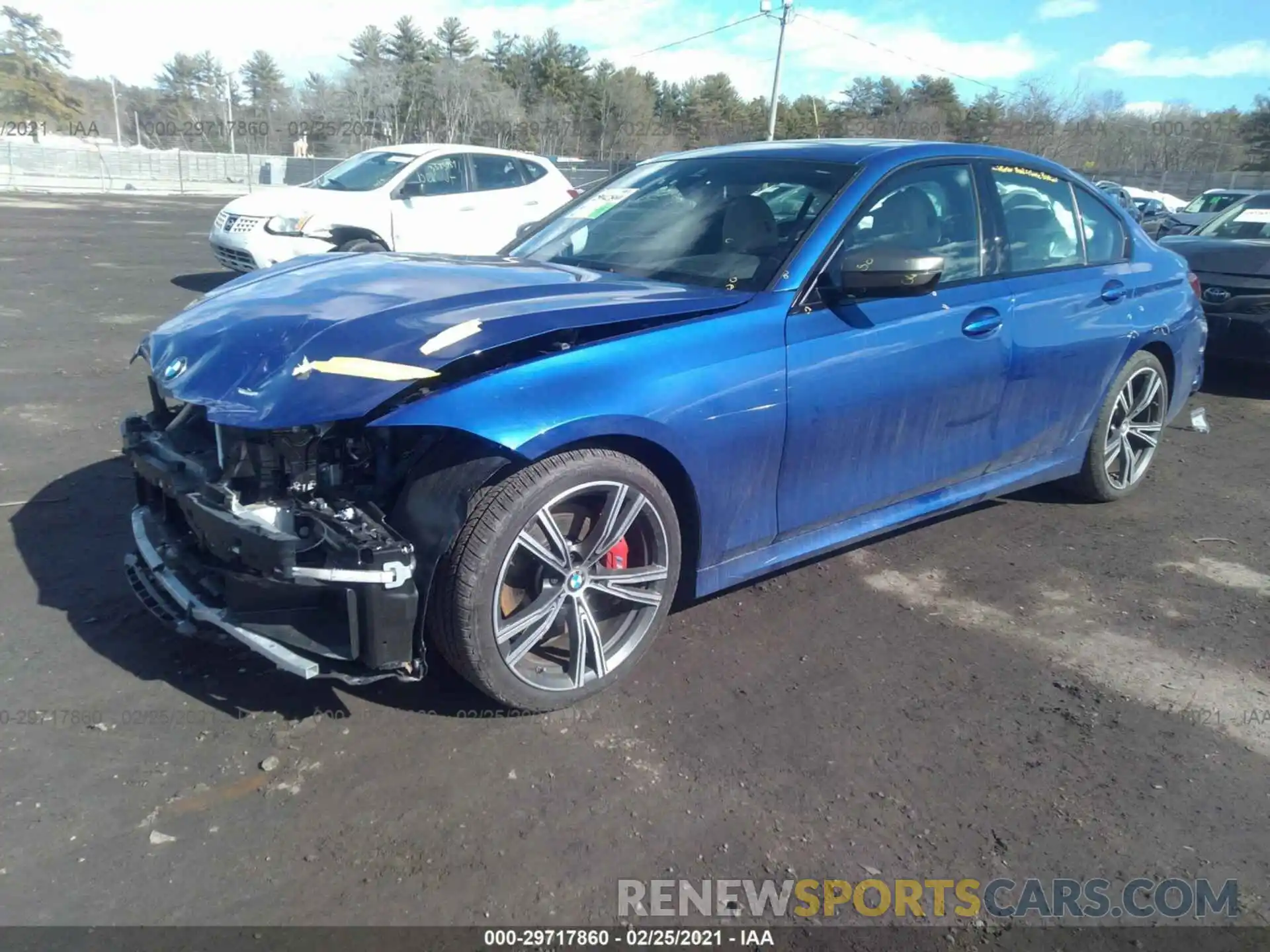 2 Photograph of a damaged car 3MW5U9J04M8B50831 BMW 3 SERIES 2021