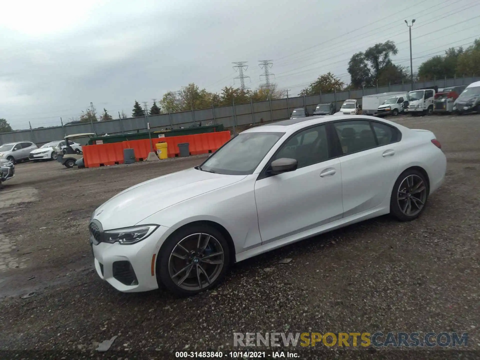 2 Photograph of a damaged car 3MW5U9J04M8B61652 BMW 3 SERIES 2021