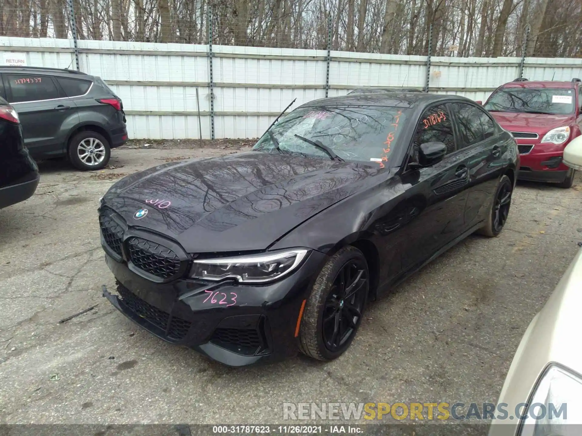 2 Photograph of a damaged car 3MW5U9J06M8B65993 BMW 3 SERIES 2021