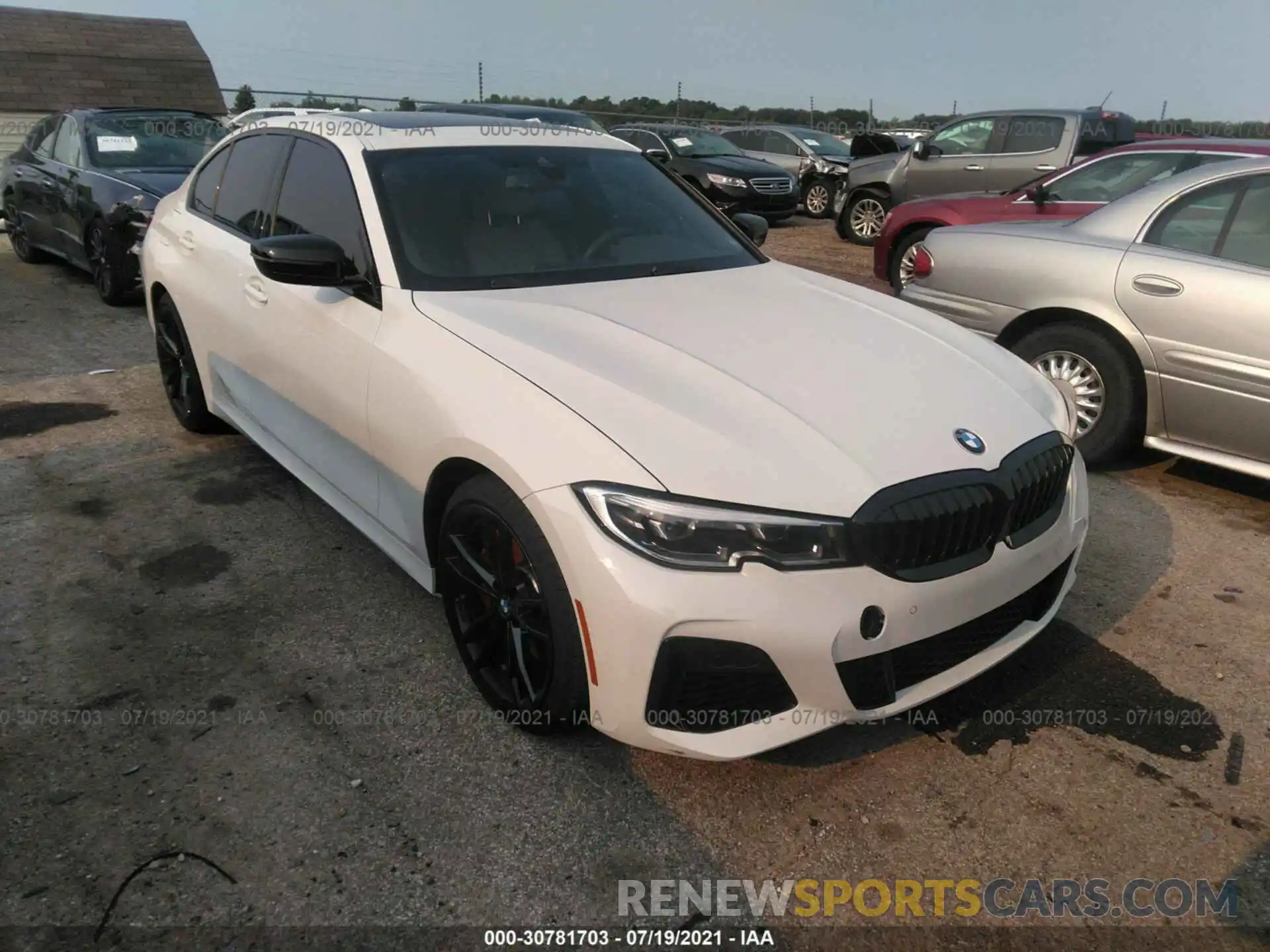 1 Photograph of a damaged car 3MW5U9J06M8B69610 BMW 3 SERIES 2021