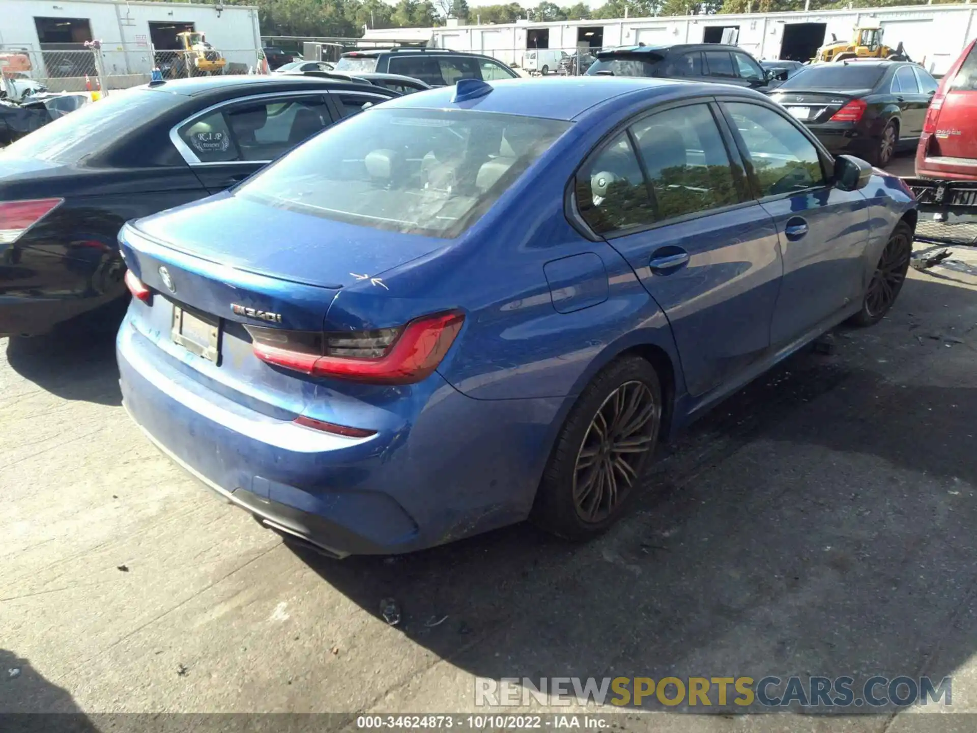 4 Photograph of a damaged car 3MW5U9J07M8B55473 BMW 3 SERIES 2021