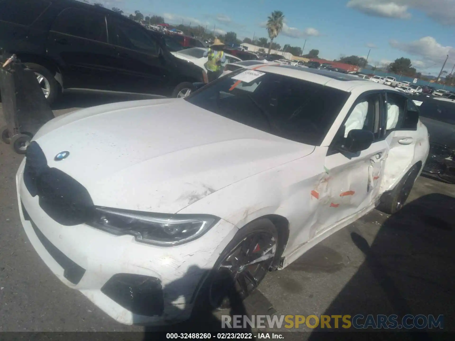 2 Photograph of a damaged car 3MW5U9J07M8B86349 BMW 3 SERIES 2021