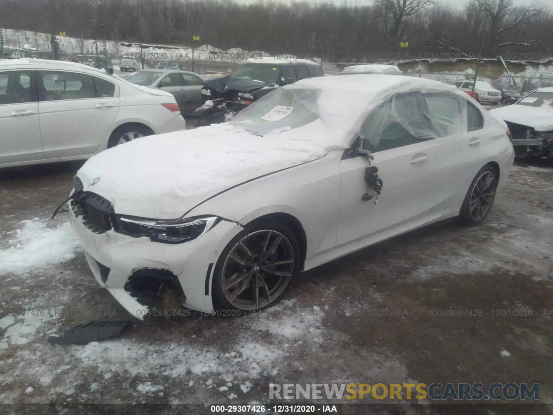 2 Photograph of a damaged car 3MW5U9J08M8B57331 BMW 3 SERIES 2021