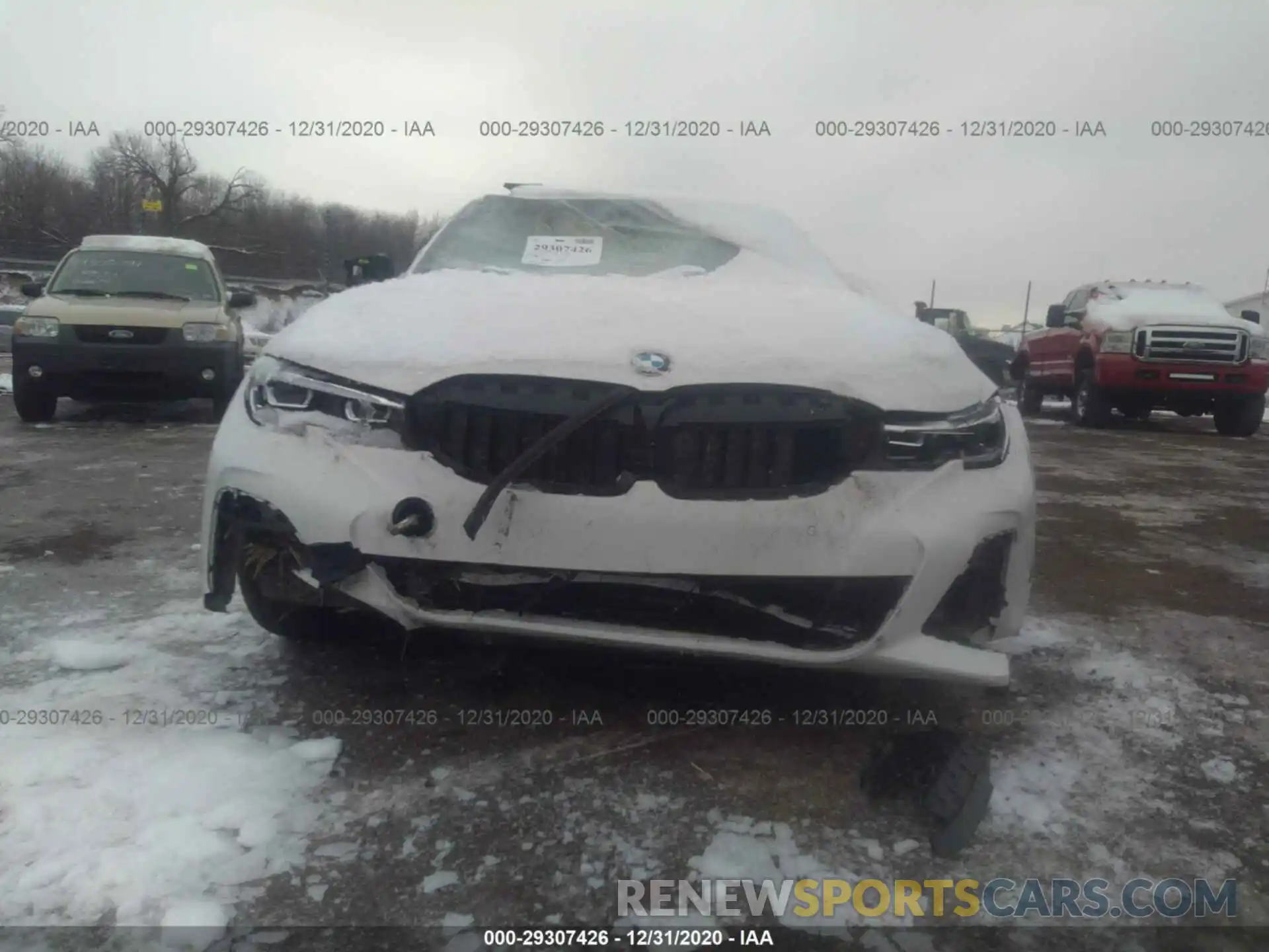 6 Photograph of a damaged car 3MW5U9J08M8B57331 BMW 3 SERIES 2021