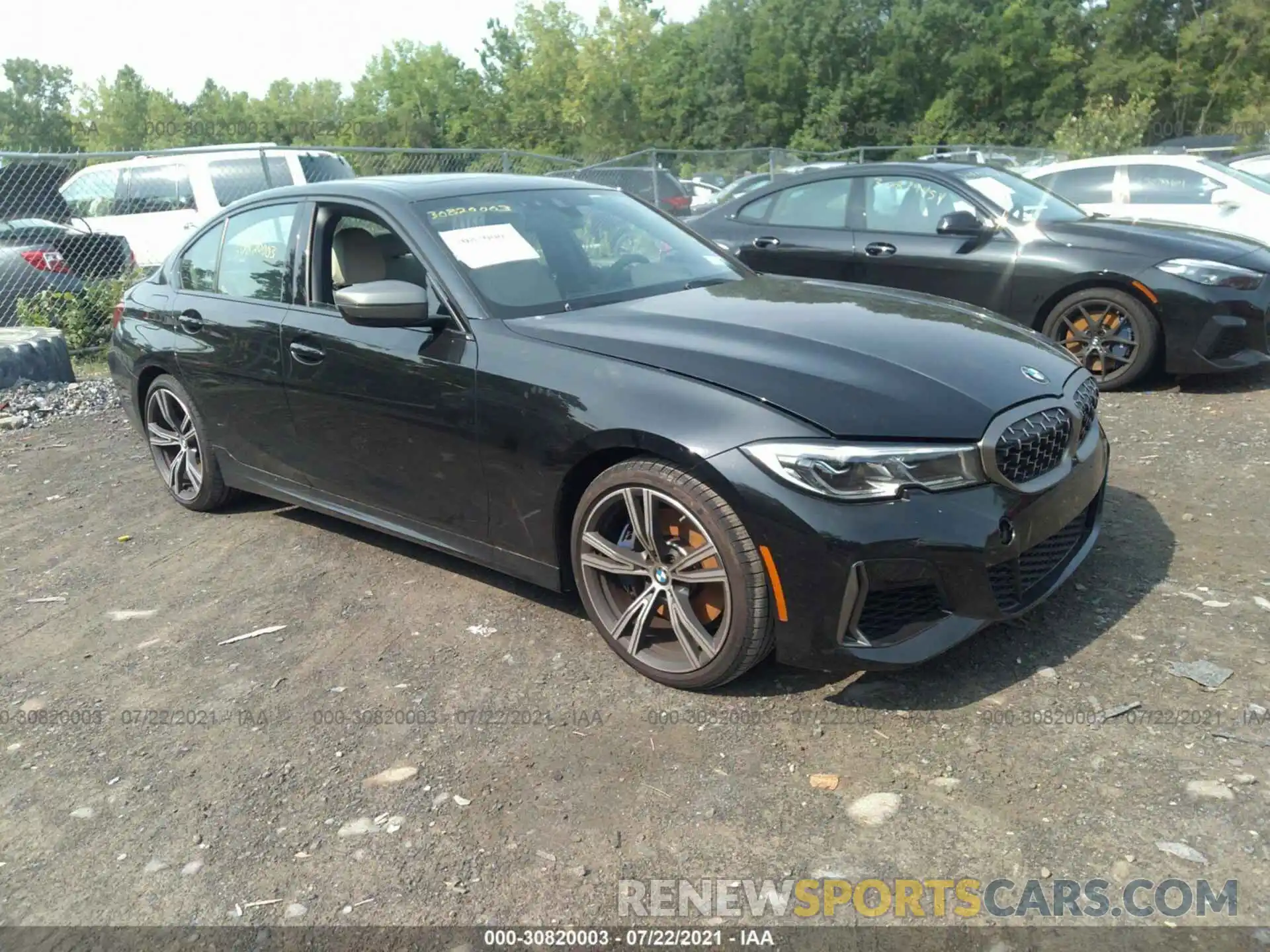 1 Photograph of a damaged car 3MW5U9J09M8B62599 BMW 3 SERIES 2021