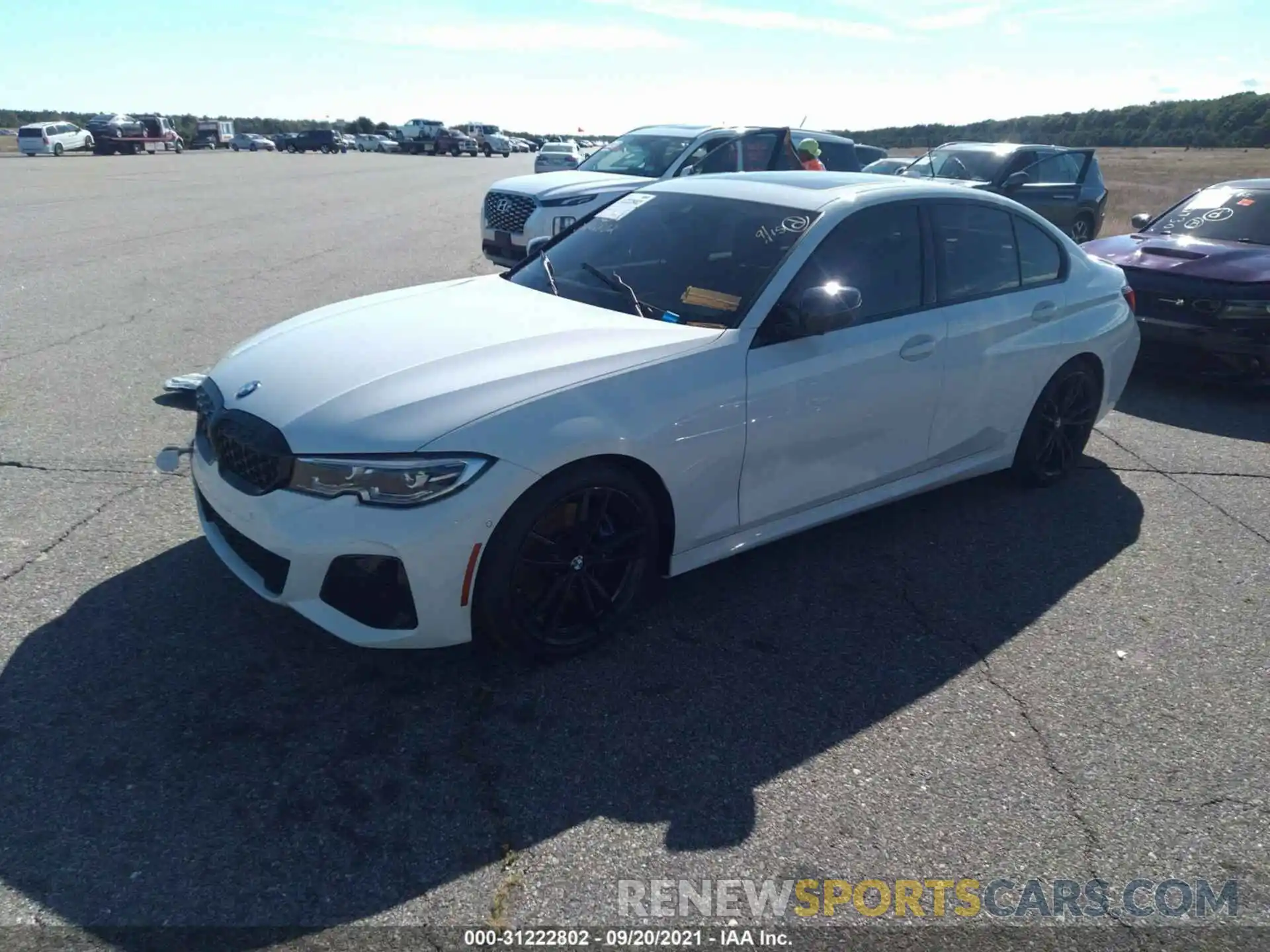 2 Photograph of a damaged car 3MW5U9J0XM8B72476 BMW 3 SERIES 2021