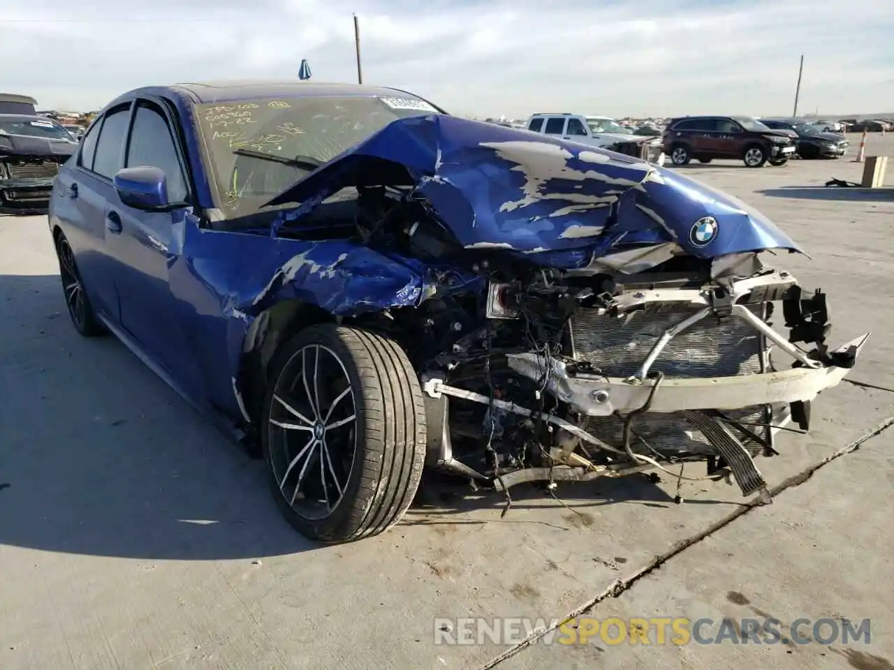 1 Photograph of a damaged car WBA5R1C02MFK81389 BMW 3 SERIES 2021