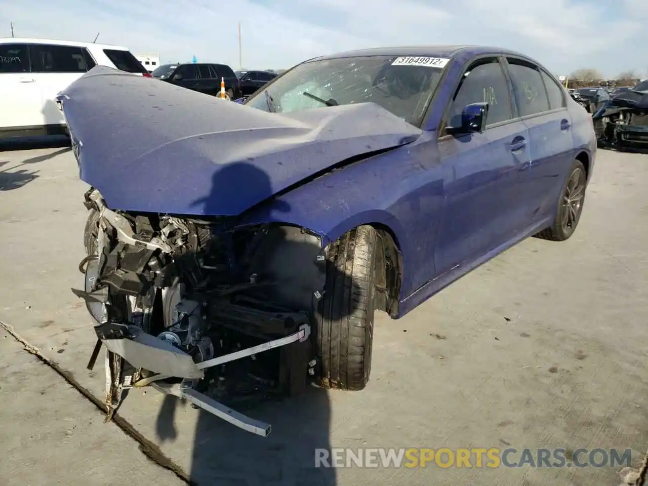 2 Photograph of a damaged car WBA5R1C02MFK81389 BMW 3 SERIES 2021