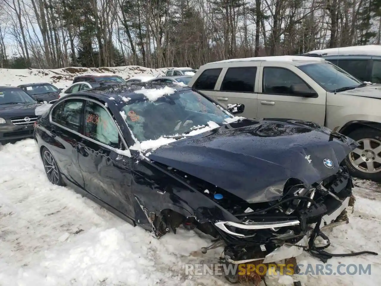 1 Photograph of a damaged car WBA5R7C07MFL58387 BMW 3 SERIES 2021