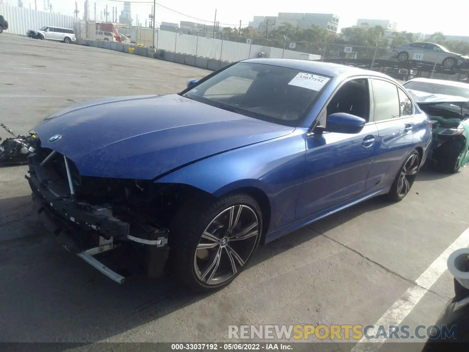 2 Photograph of a damaged car 3MW5R1J00N8C31927 BMW 3 SERIES 2022