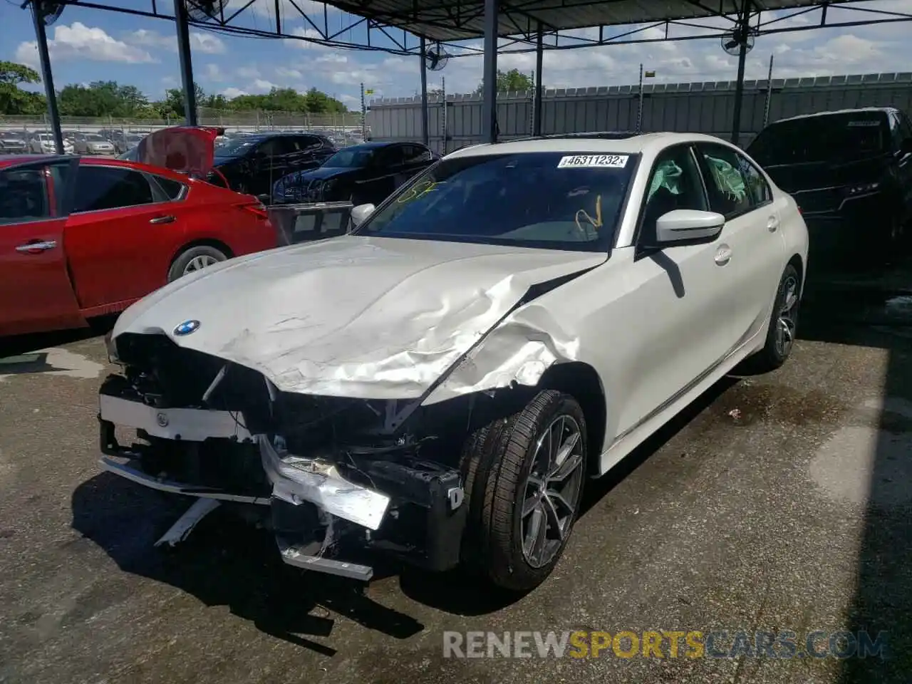 2 Photograph of a damaged car 3MW5R1J02N8C27488 BMW 3 SERIES 2022