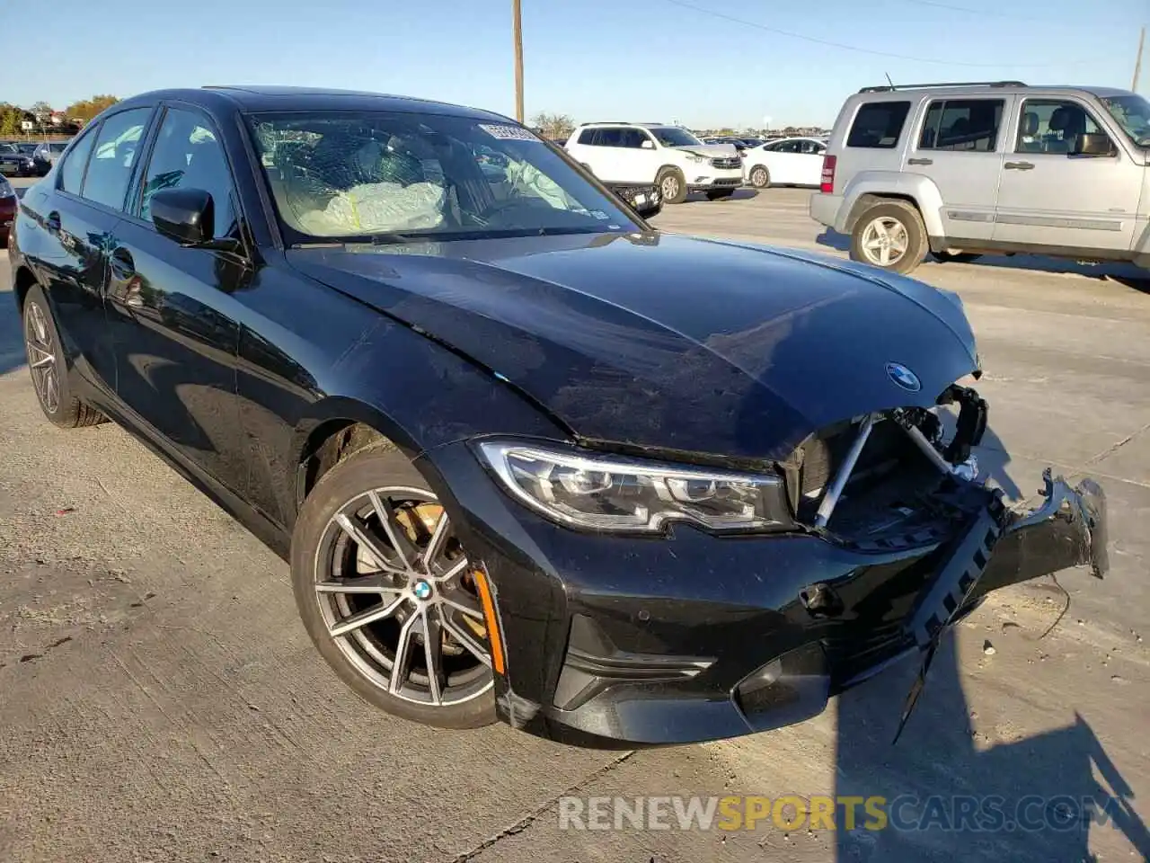 1 Photograph of a damaged car 3MW5R1J03N8C22297 BMW 3 SERIES 2022