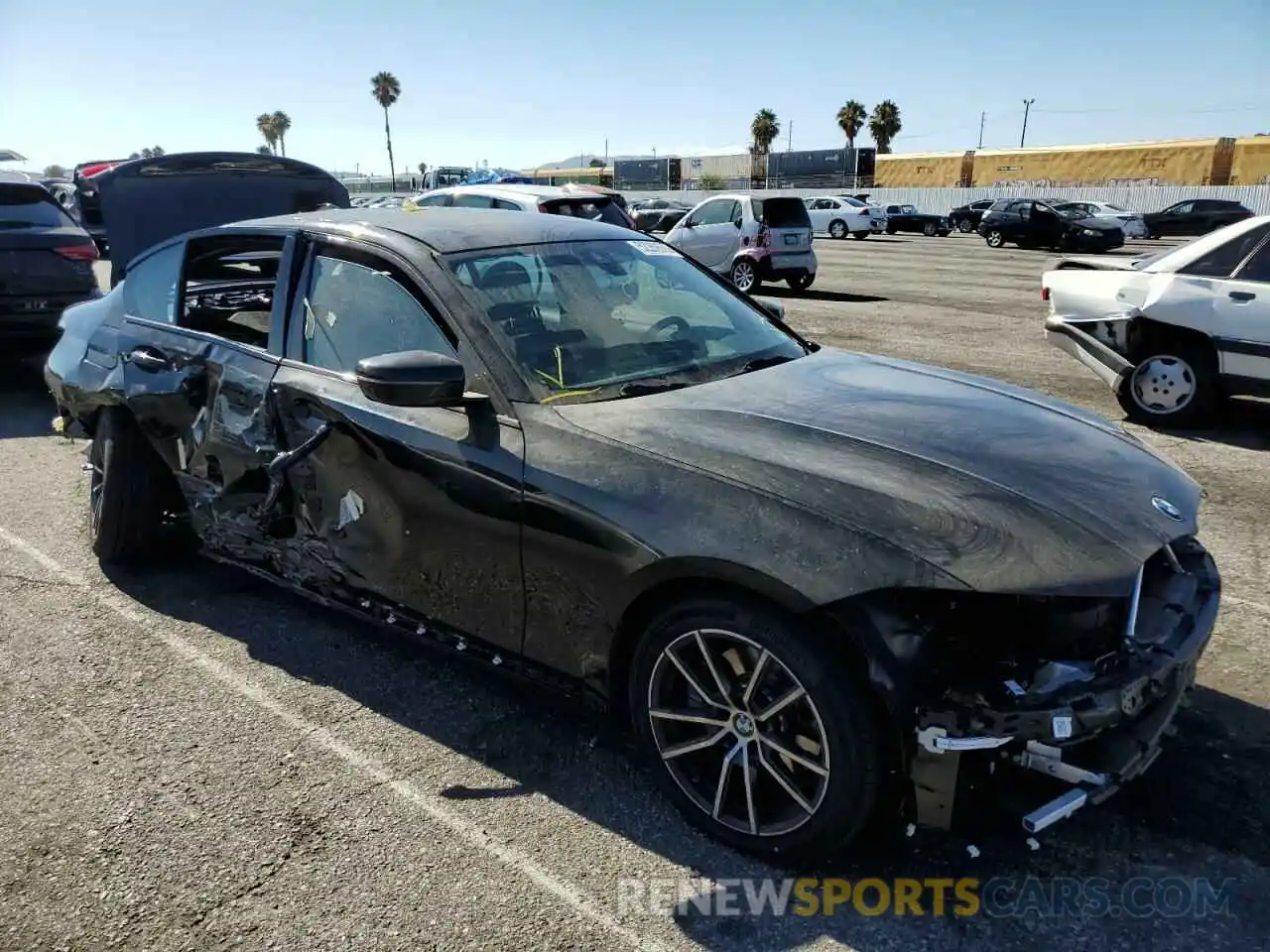 1 Photograph of a damaged car 3MW5R1J04N8C40520 BMW 3 SERIES 2022