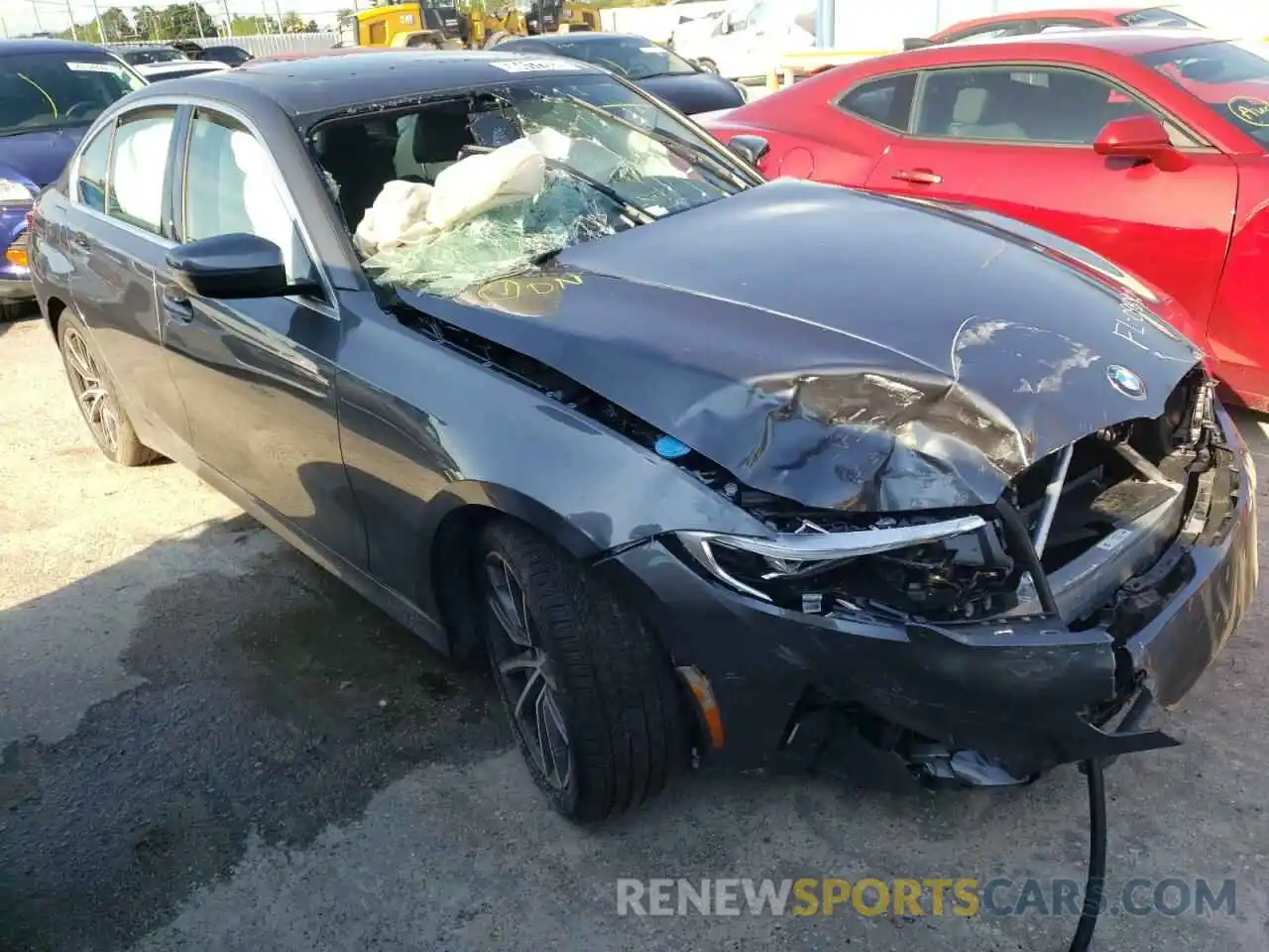 1 Photograph of a damaged car 3MW5R1J08N8C58339 BMW 3 SERIES 2022