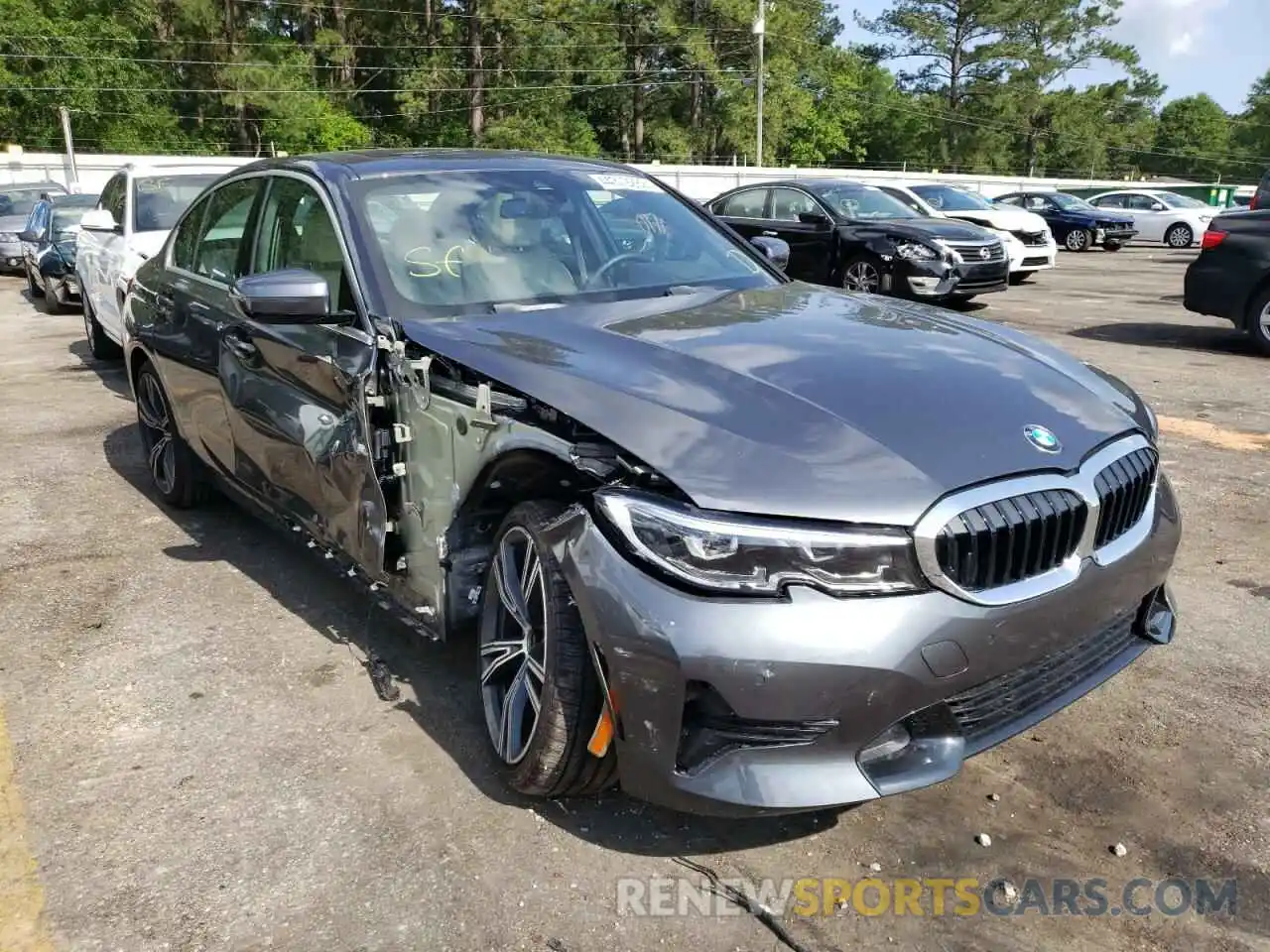 1 Photograph of a damaged car 3MW5R1J09N8C25527 BMW 3 SERIES 2022