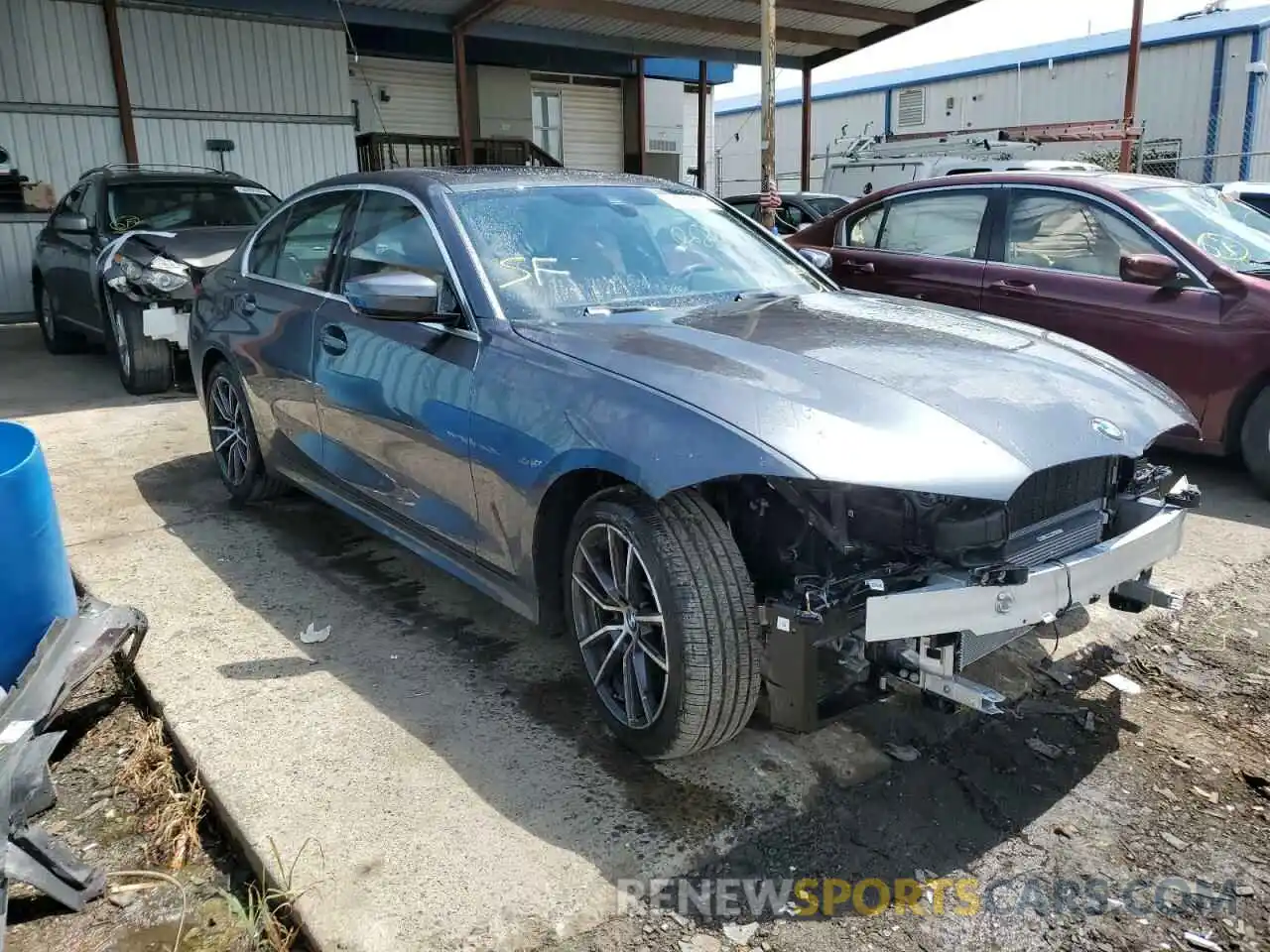 1 Photograph of a damaged car 3MW5R7J00N8C44308 BMW 3 SERIES 2022