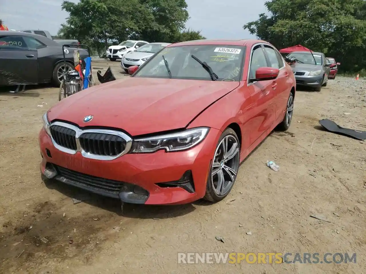 2 Photograph of a damaged car 3MW5R7J01N8C58931 BMW 3 SERIES 2022