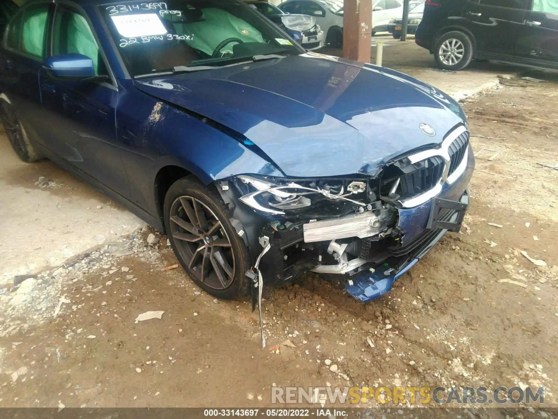 6 Photograph of a damaged car 3MW5R7J03N8C55612 BMW 3 SERIES 2022