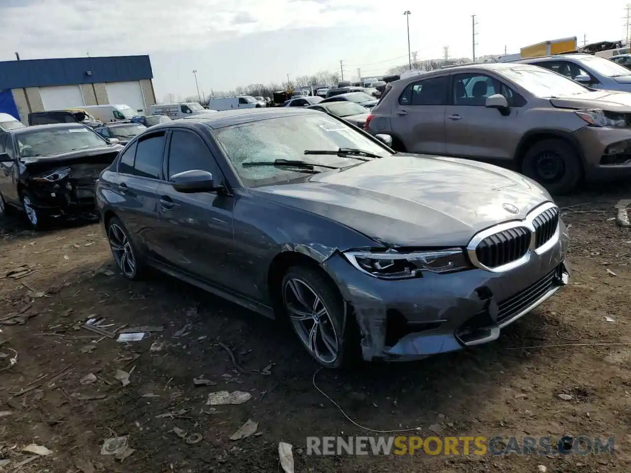 4 Фотография поврежденного автомобиля 3MW5R7J04N8C65839 BMW 3 SERIES 2022