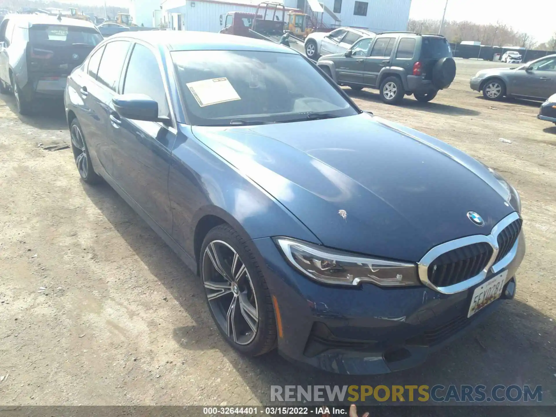 1 Photograph of a damaged car 3MW5R7J05N8C31375 BMW 3 SERIES 2022